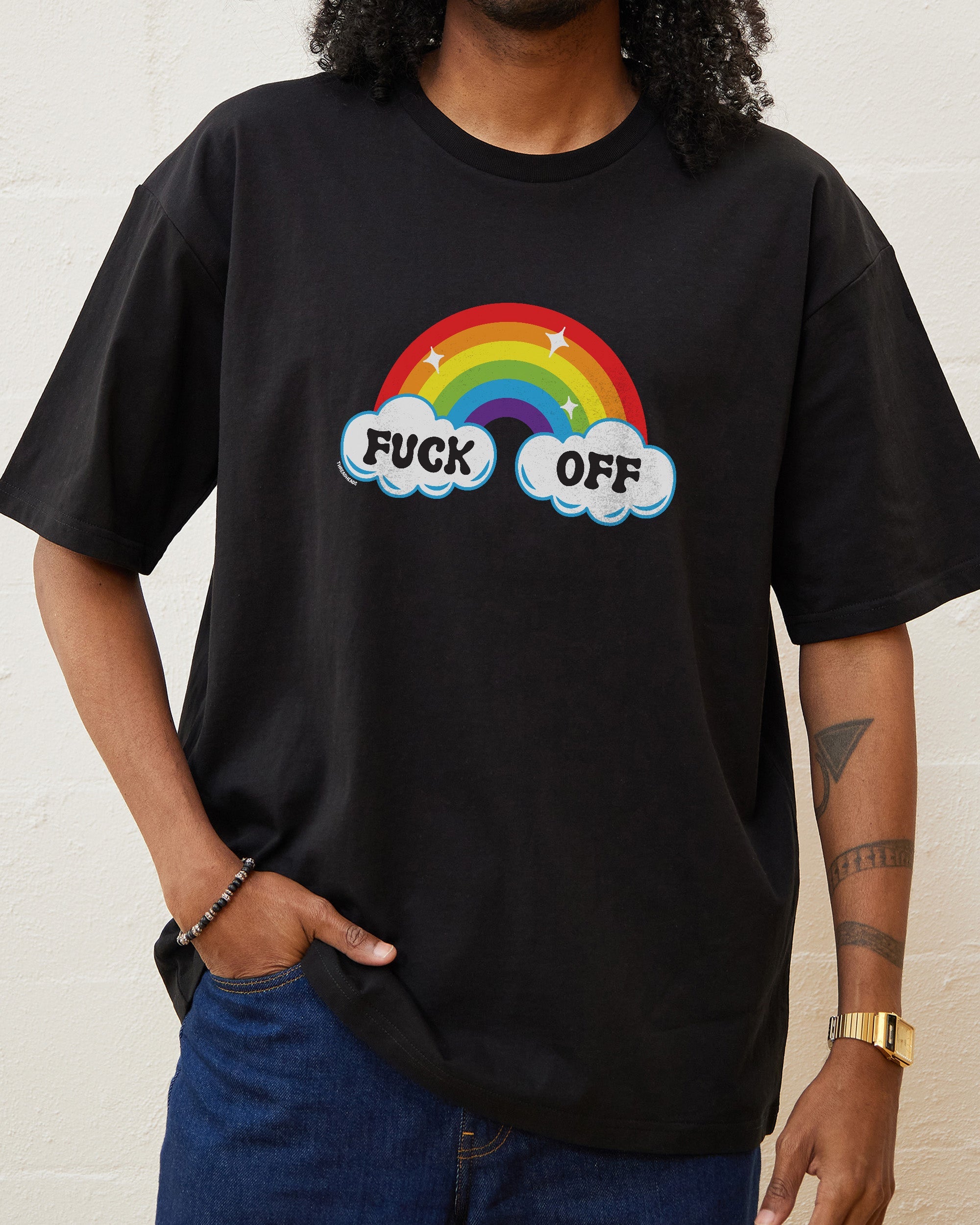 Fk Off Rainbow T-Shirt Australia Online Black
