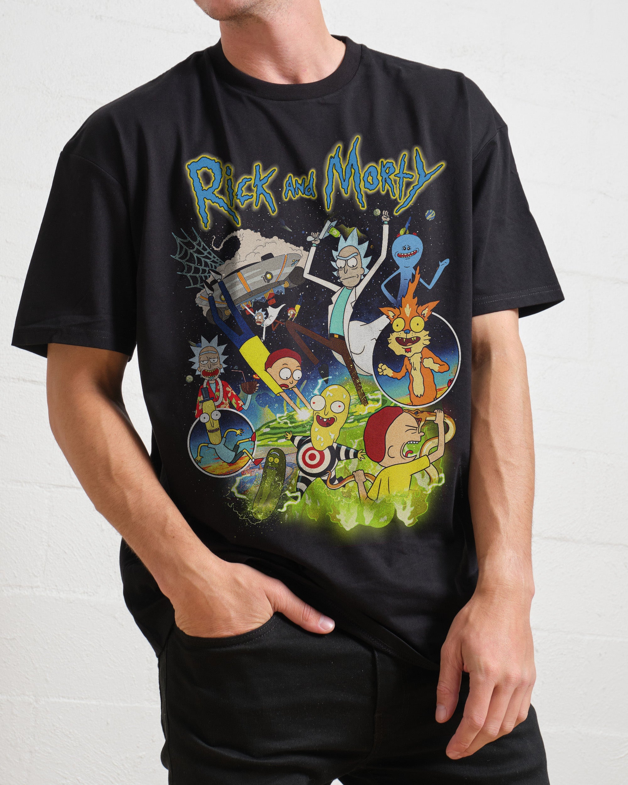 Rick and Morty Bootleg T-Shirt Australia Online Black
