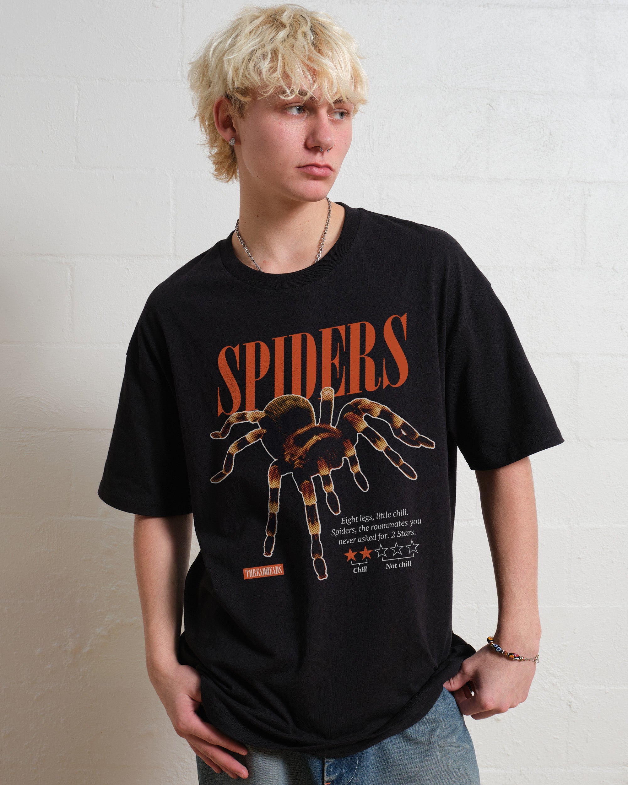 Spiders: A Review T-Shirt #gender_men's