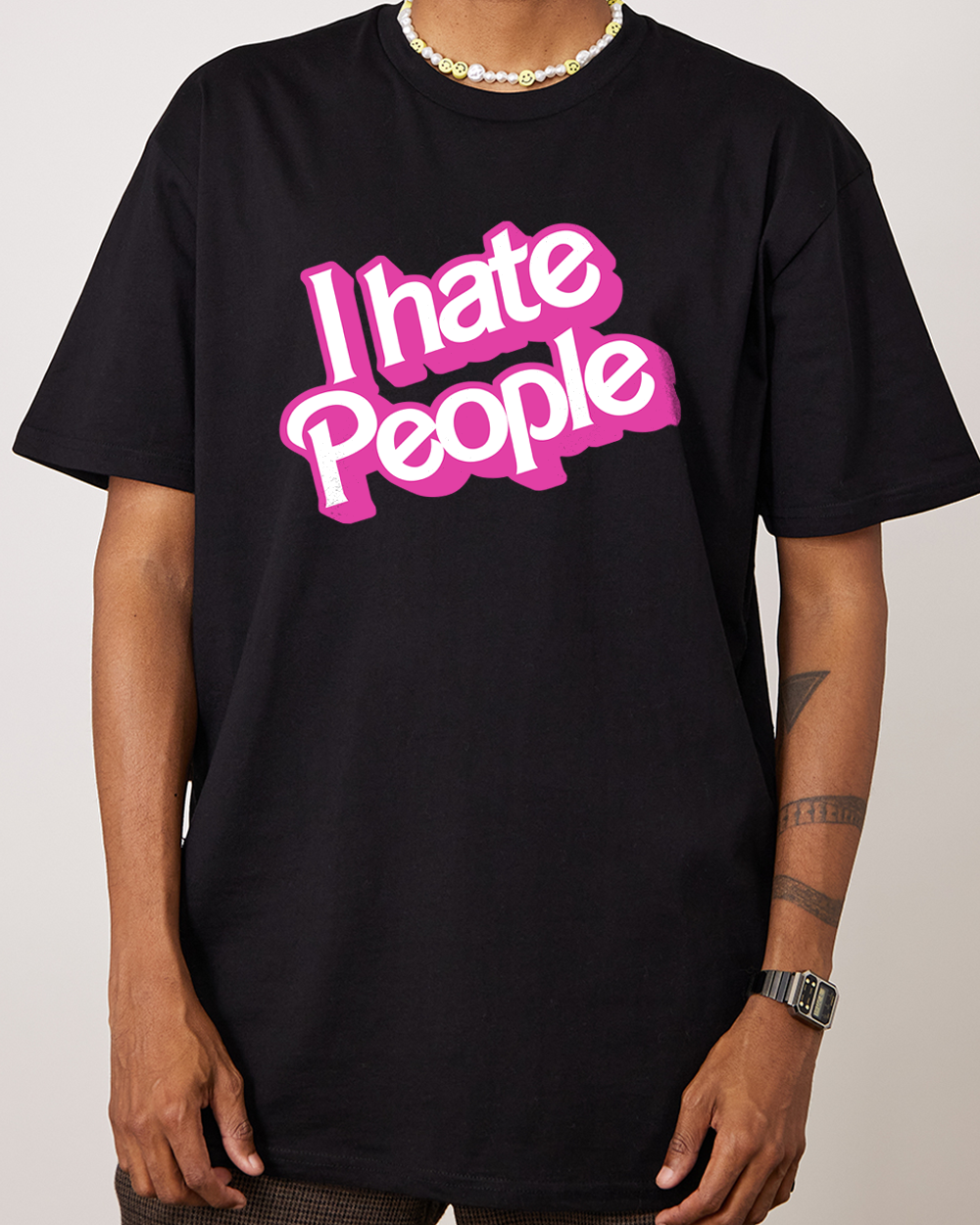 I Hate People T-Shirt Black