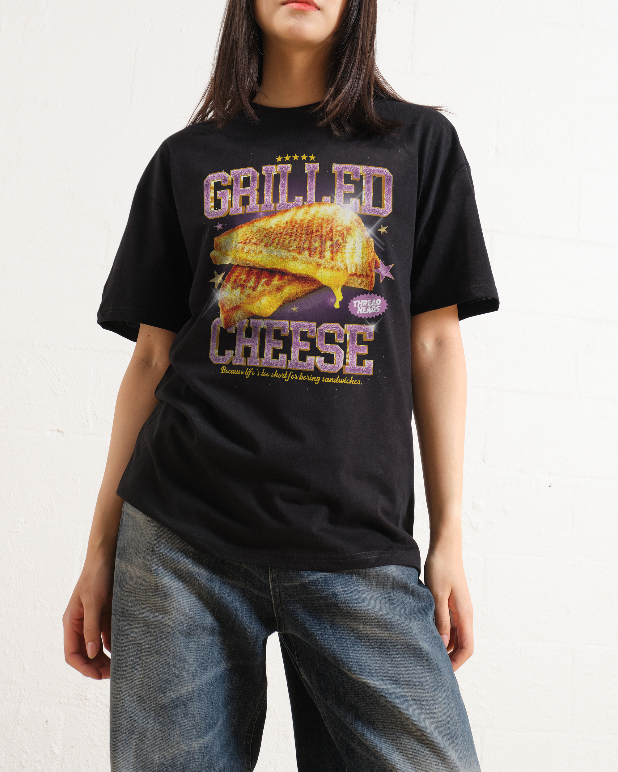 Grilled Cheese T-Shirt Australia Online Black