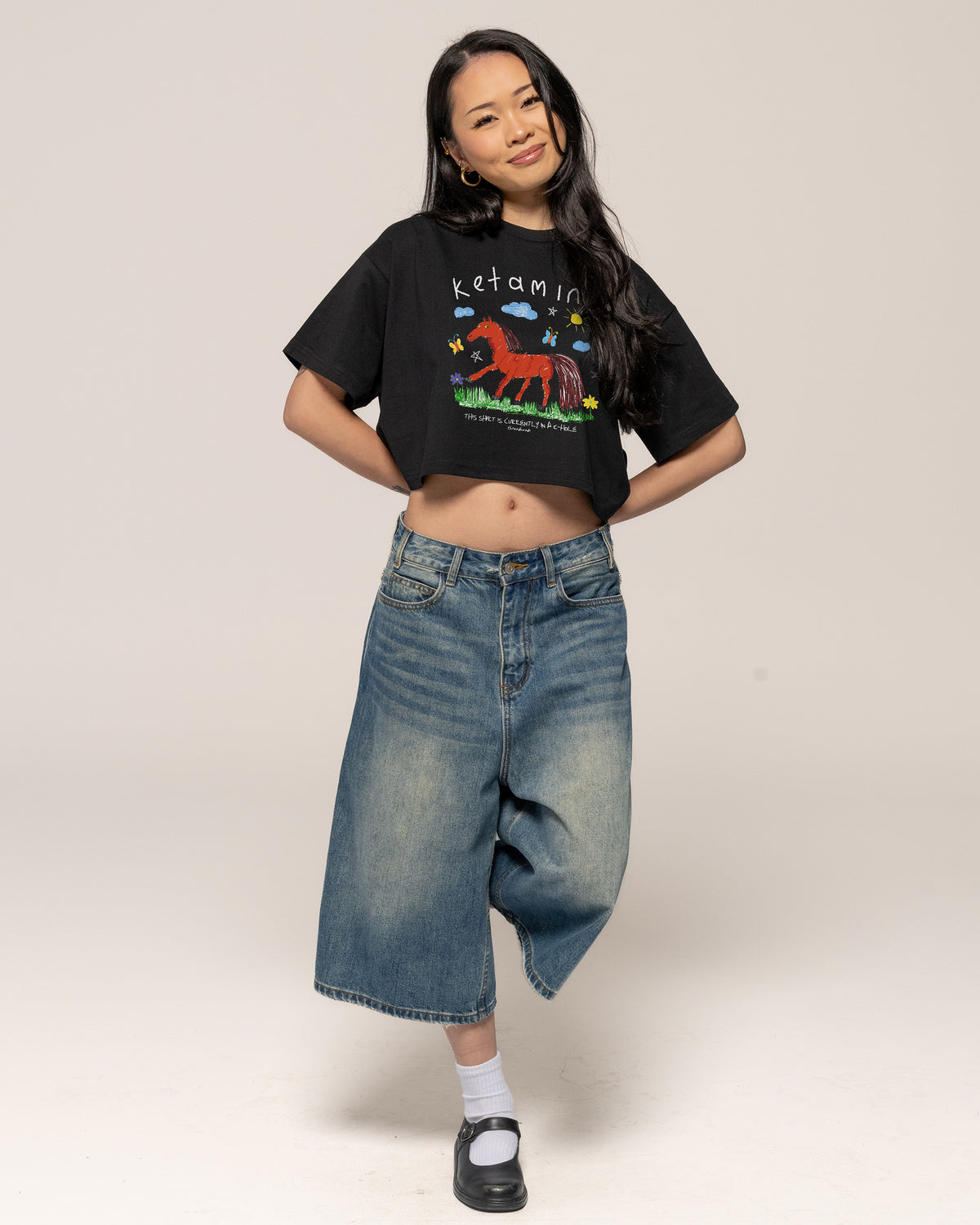 Ketamine Crop Tee