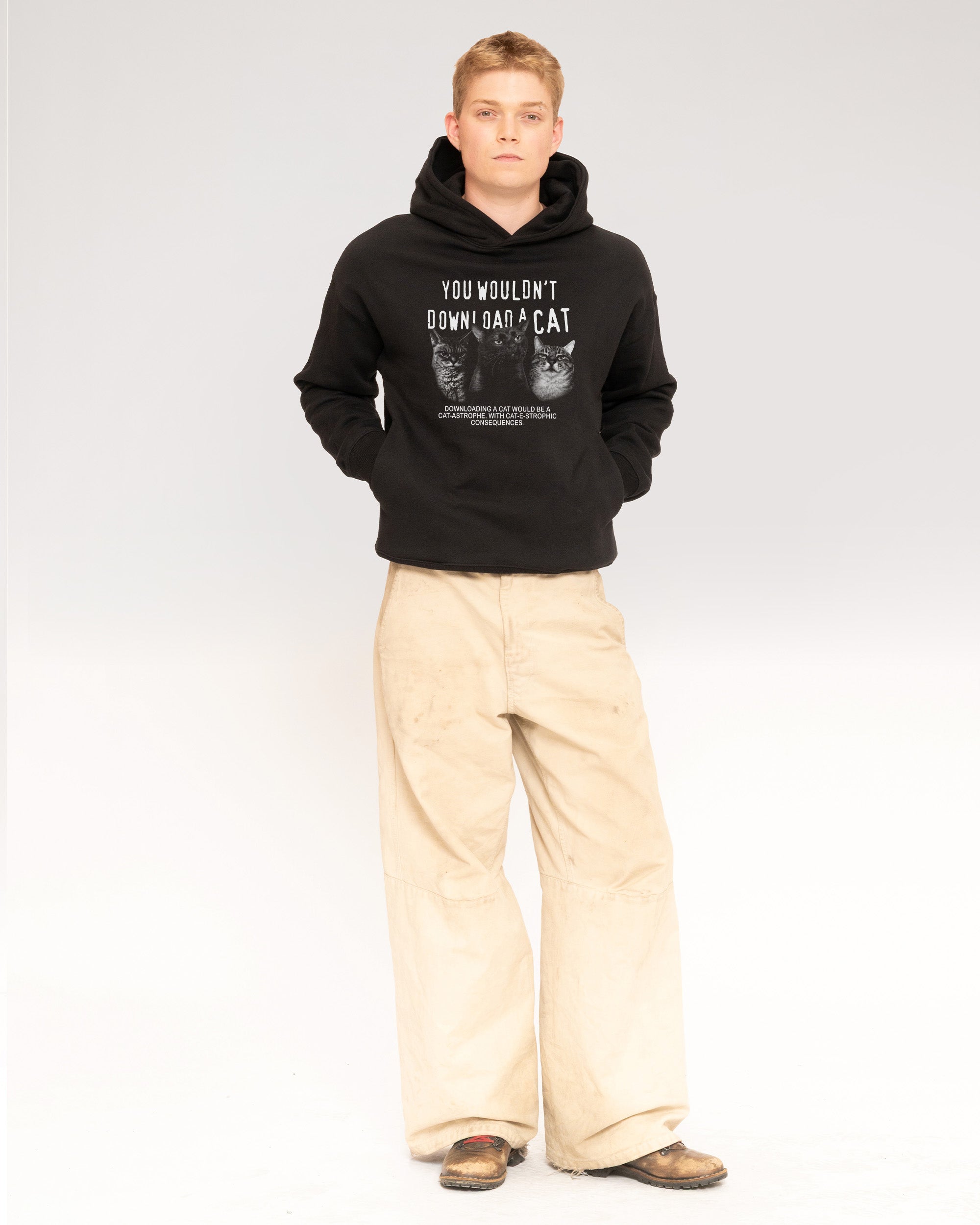 You Wouldn’t Download a Cat Black Hoodie