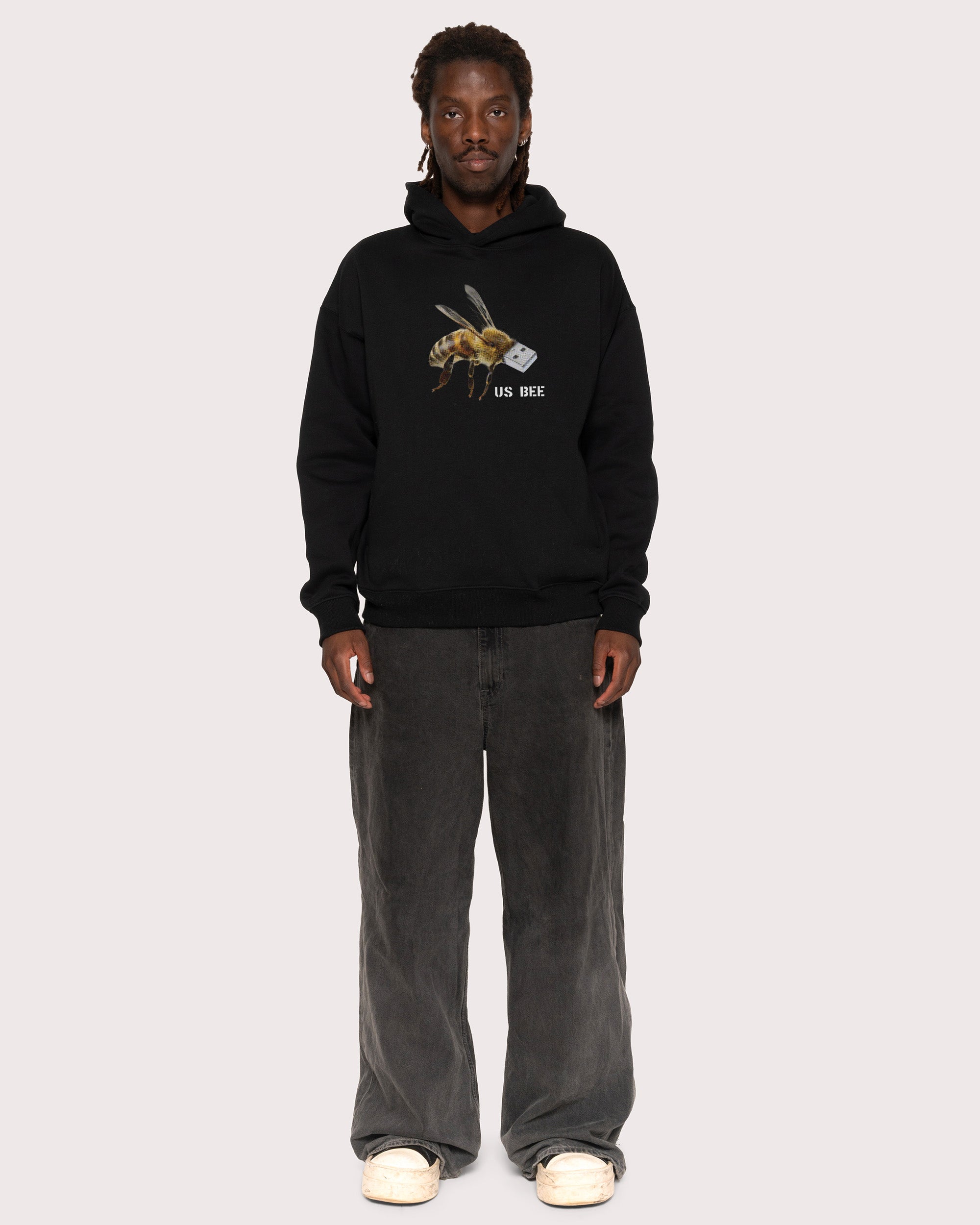 US BEE Black Hoodie