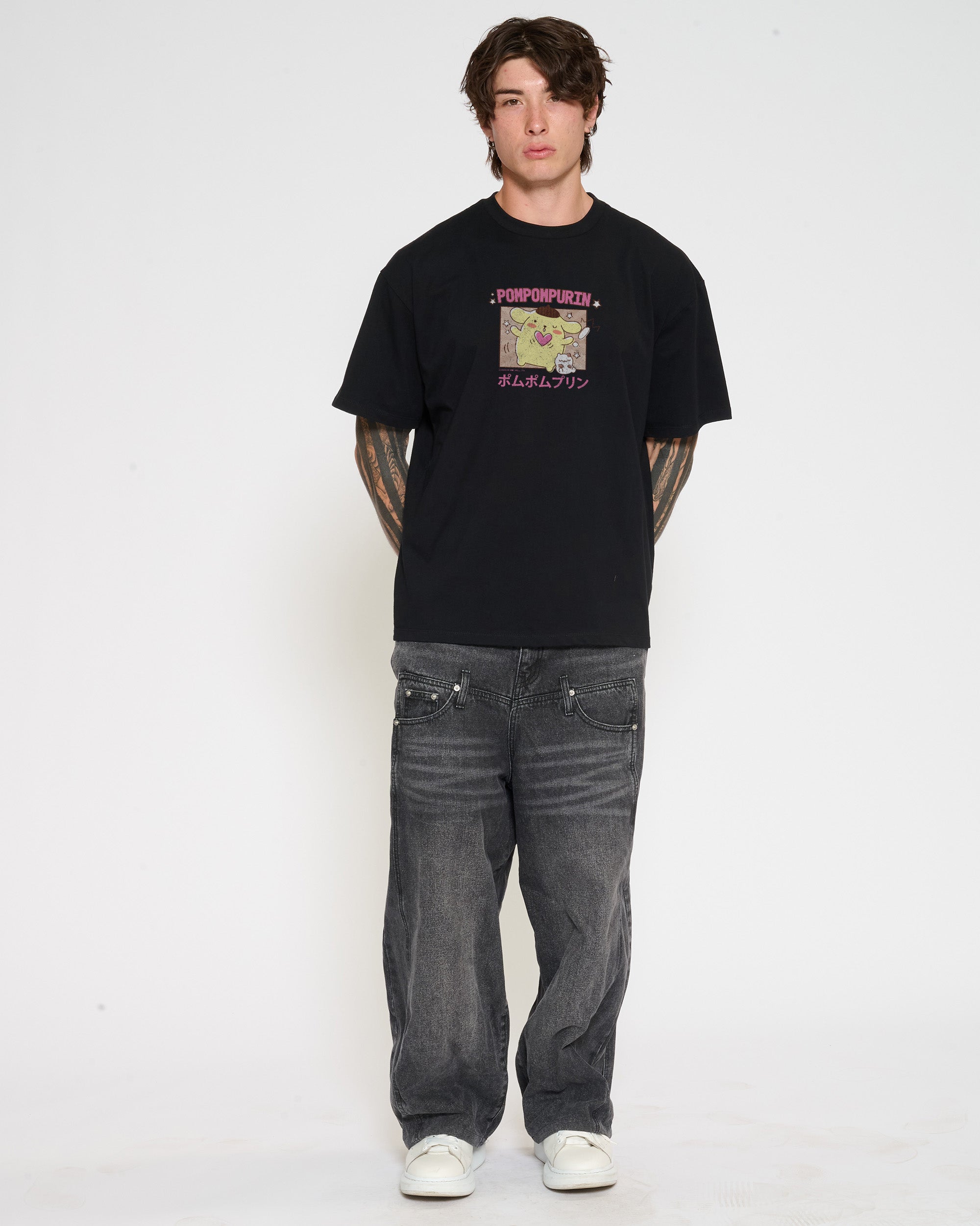 Pompompurin Kawaii Oversized Tee Official Hello Kitty and Friends collab Threadheads