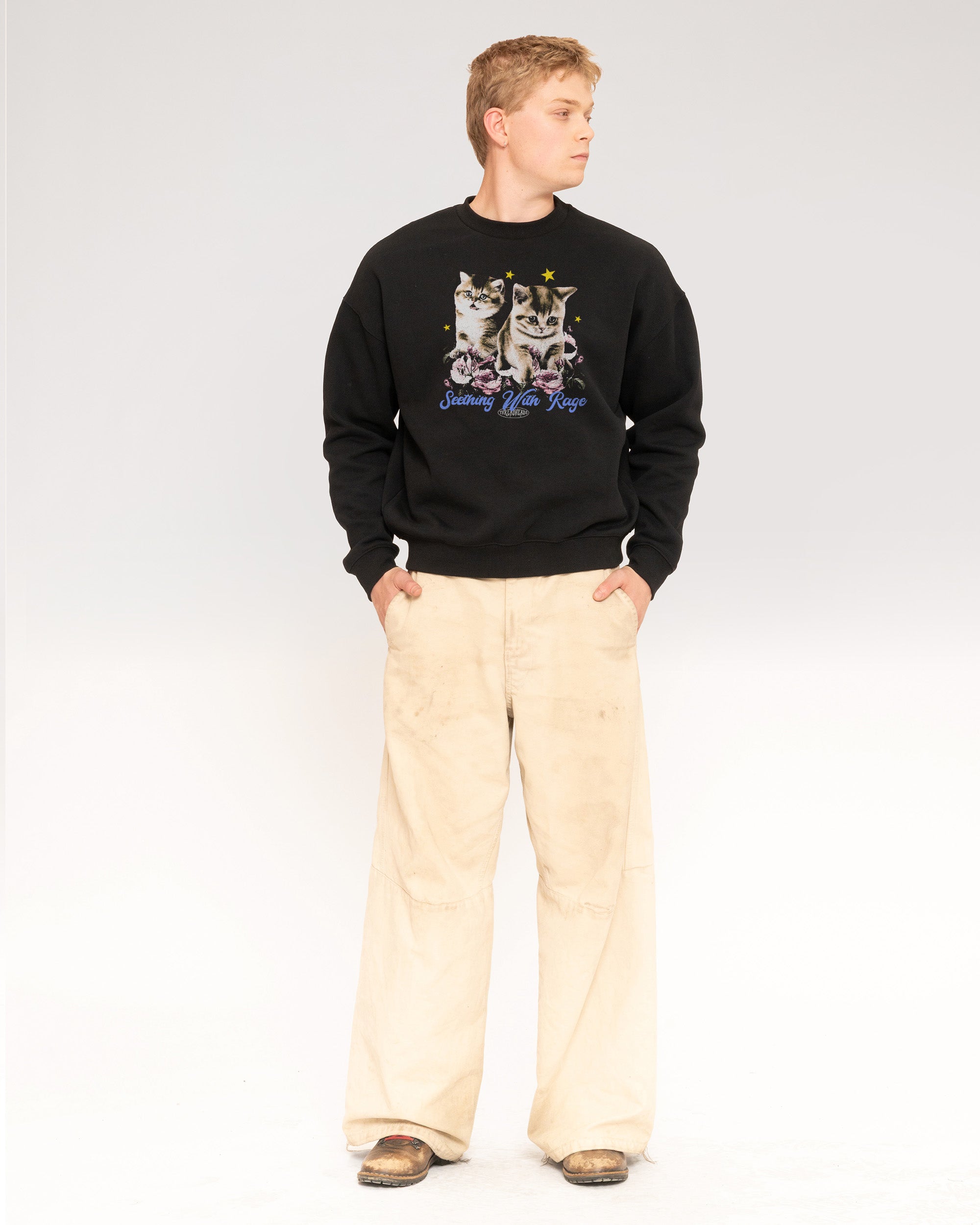 Seething With Rage Black Sweatshirt