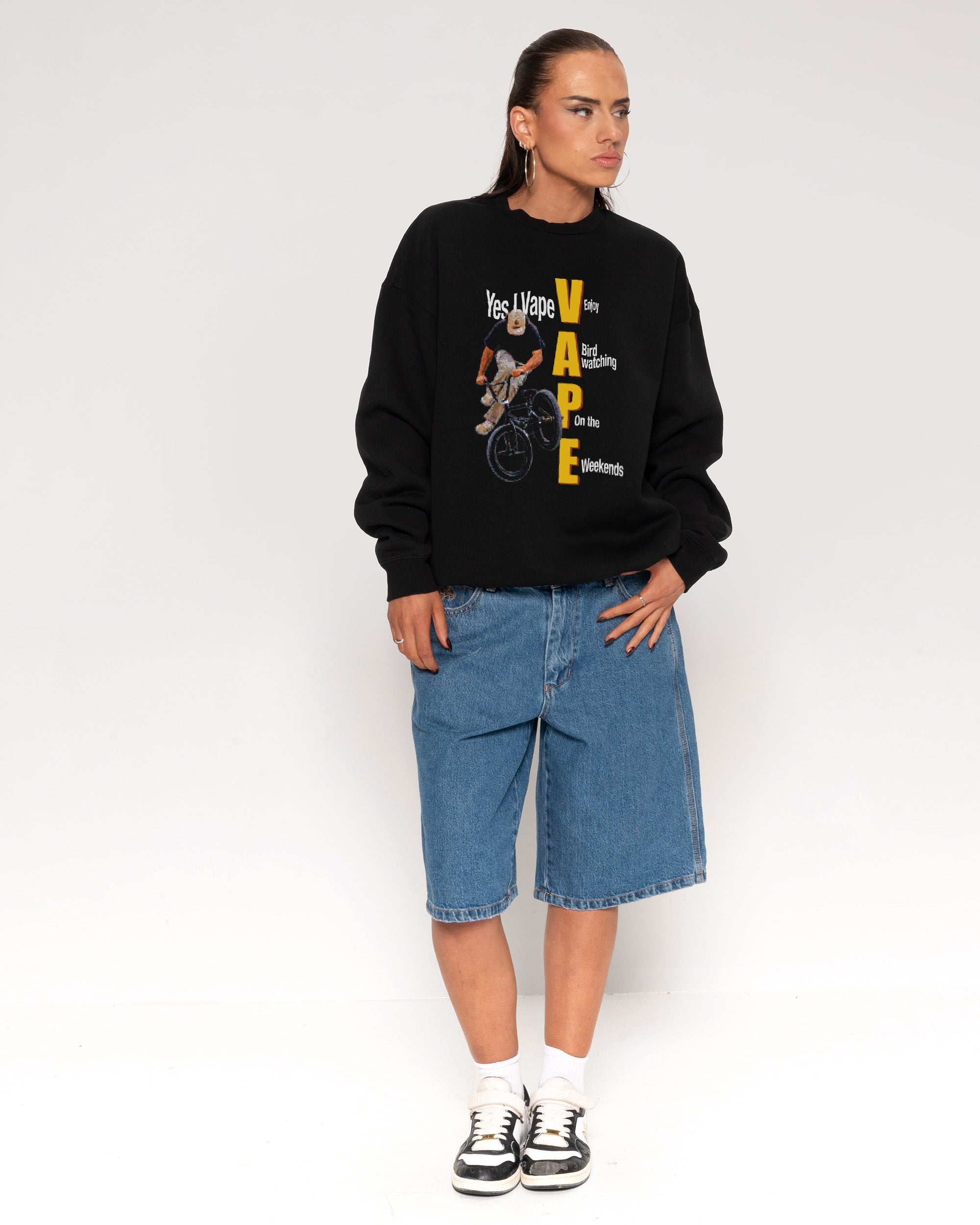 Yes I Vape Black Sweatshirt