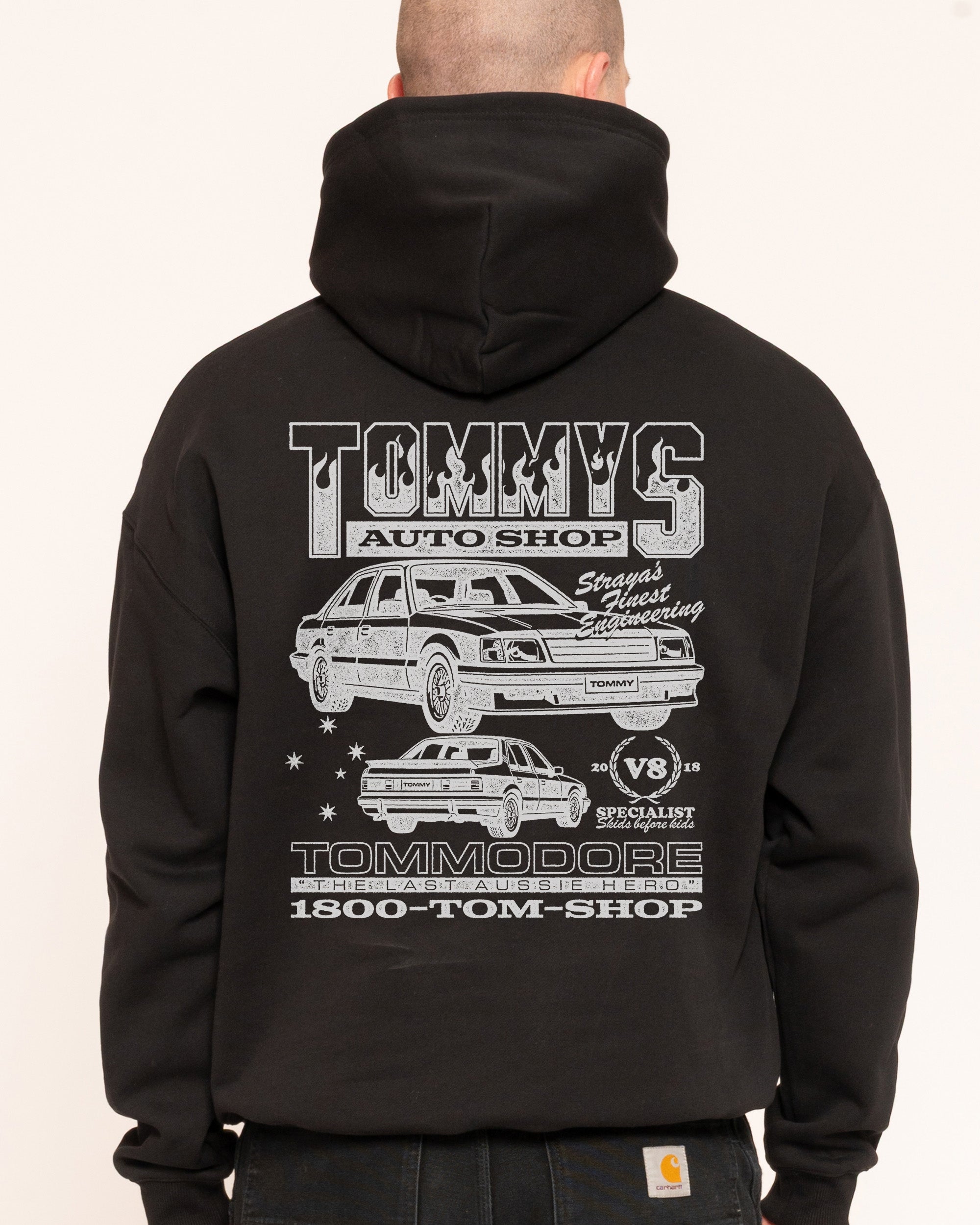 Tommy's Auto Shop Black Hoodie