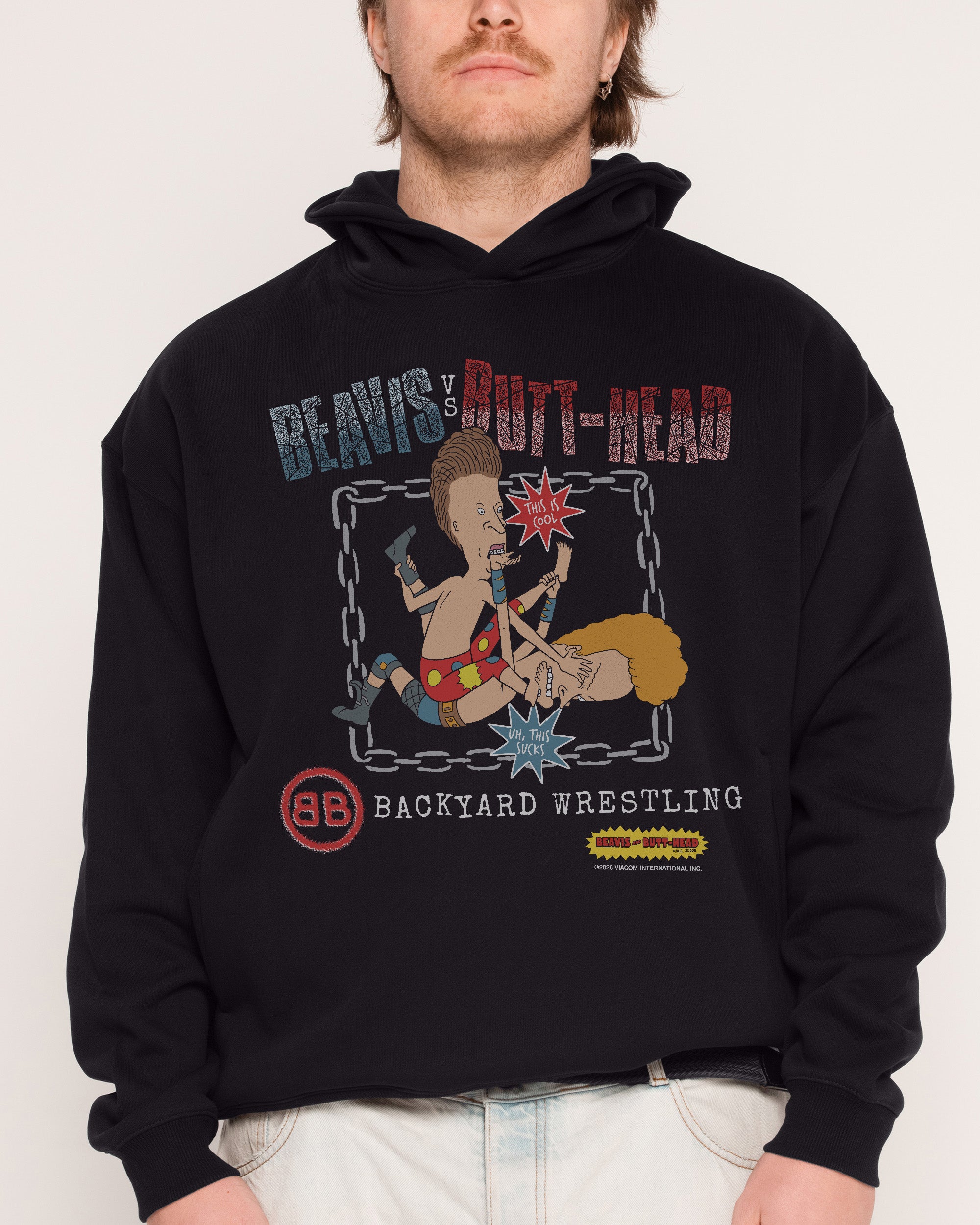Backyard Wrestling Black Hoodie