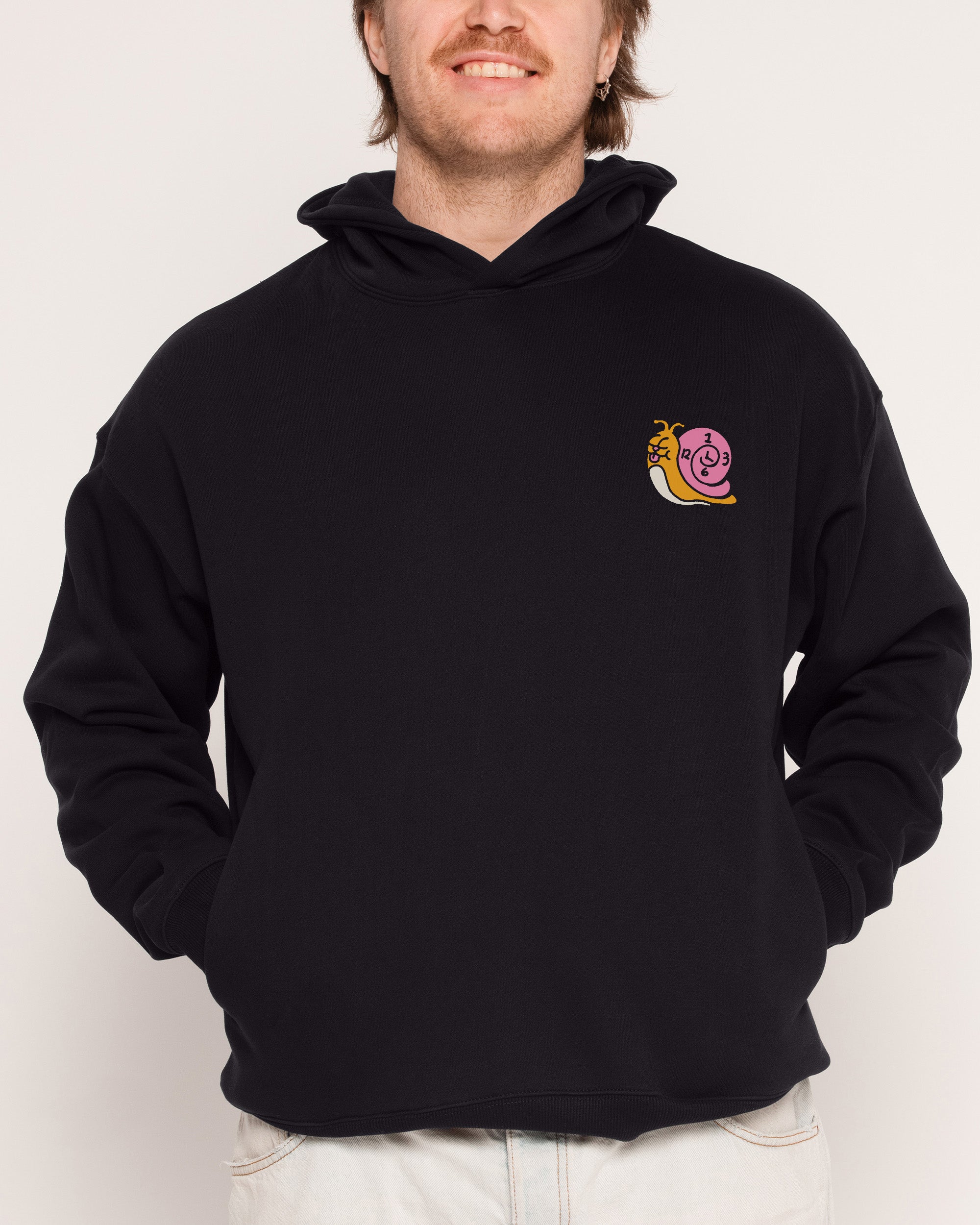 Time is on My Side Front and Back Black Hoodie