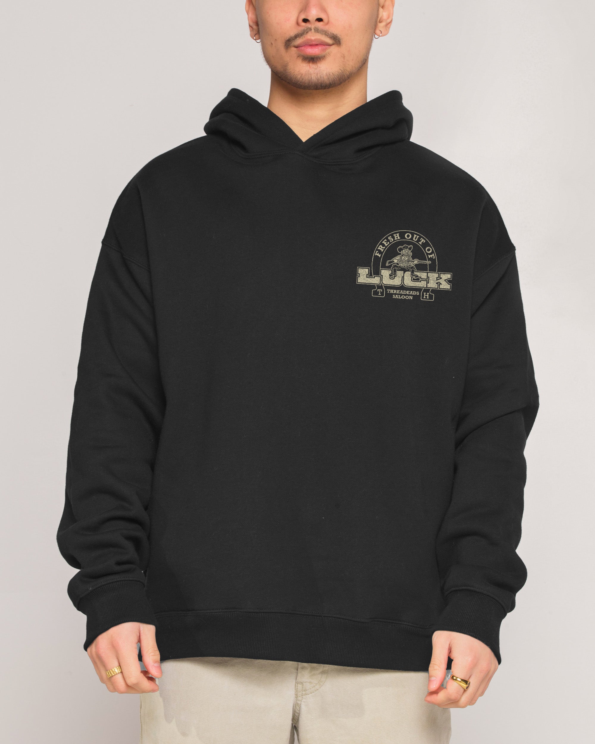 Fresh Out of Luck Black Hoodie