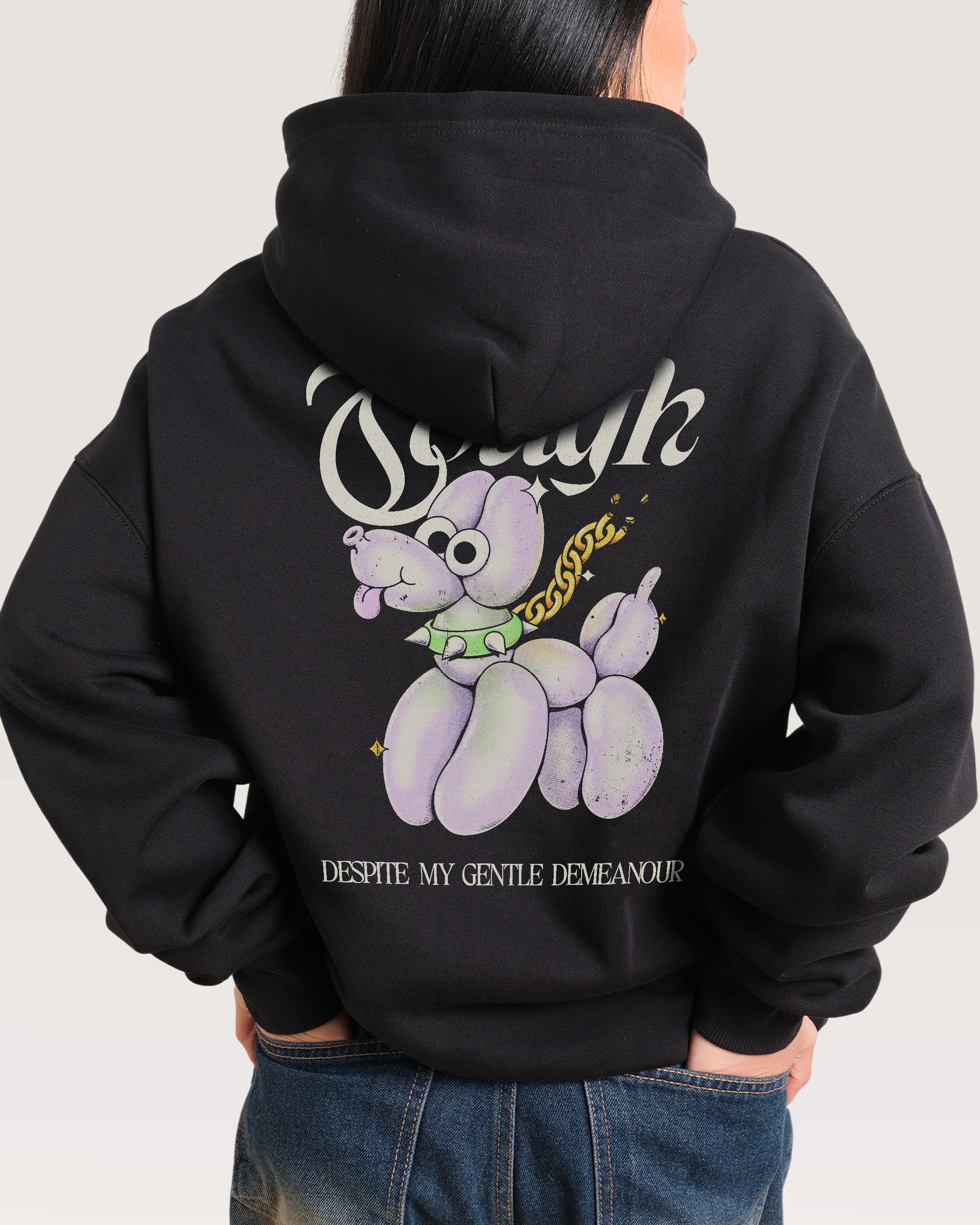 Still Tough Despite My Gentle Demeanour Black Hoodie