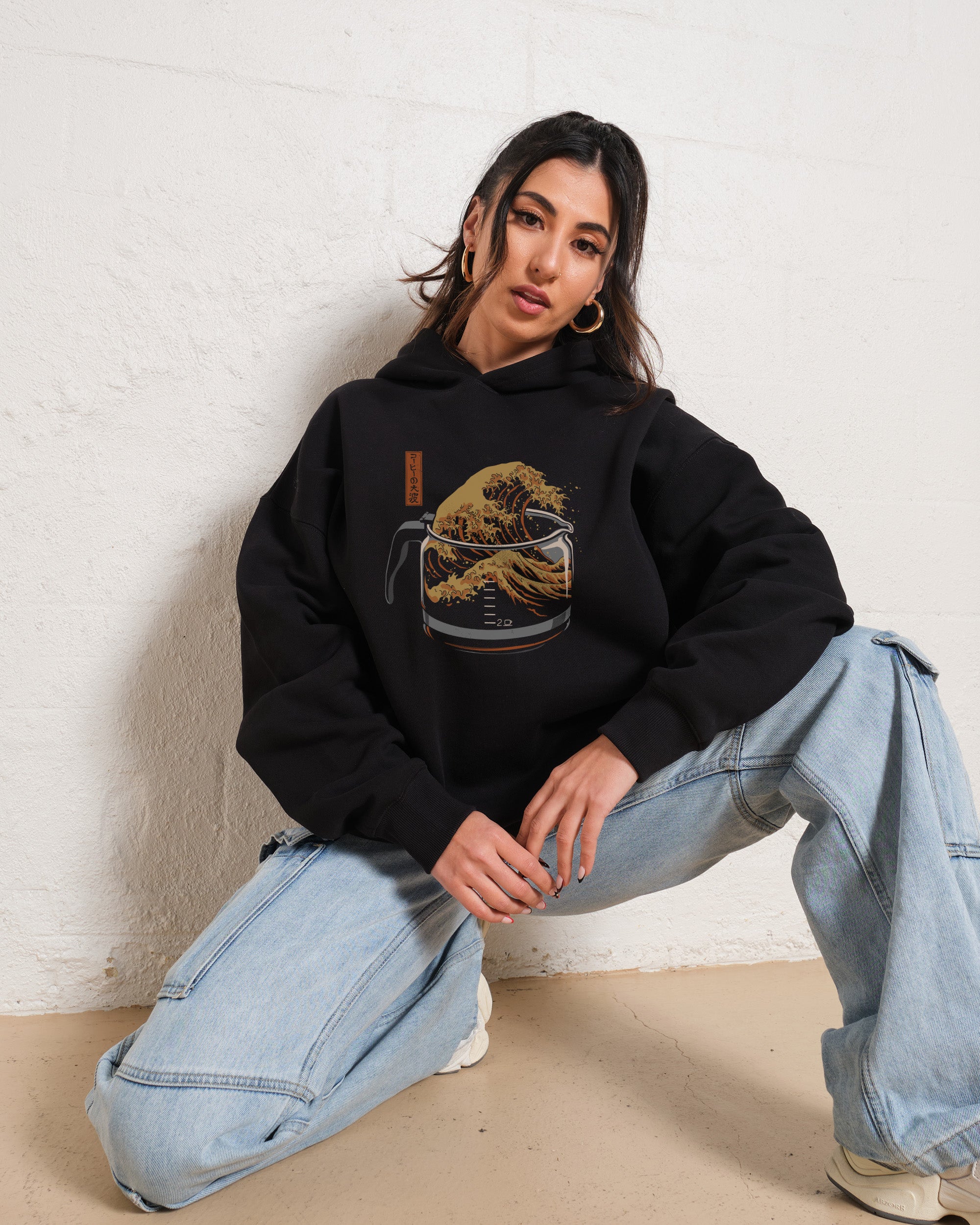 The Great Wave of Coffee Hoodie Australia Online