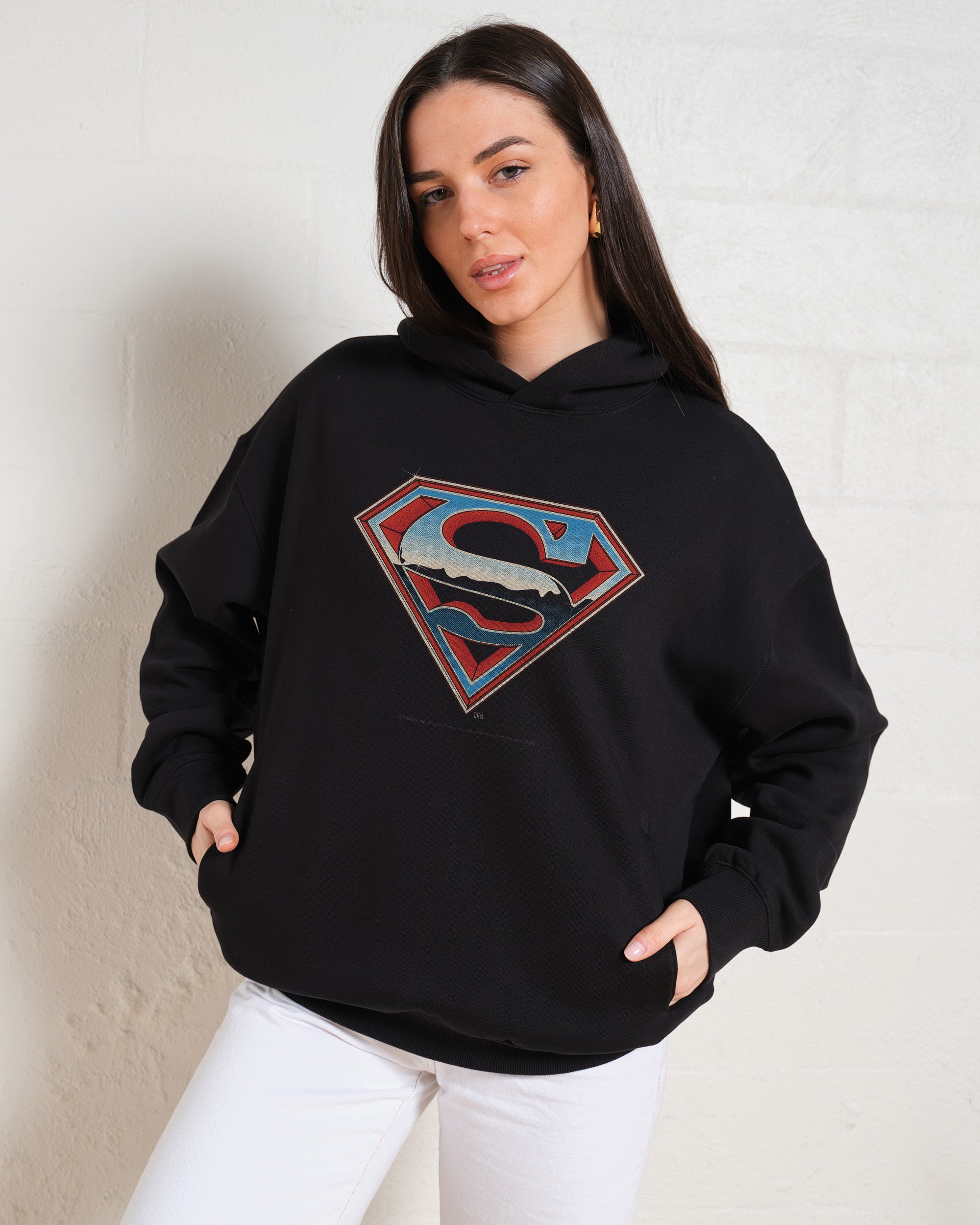 Superman Vintage Logo Hoodie Australia Online