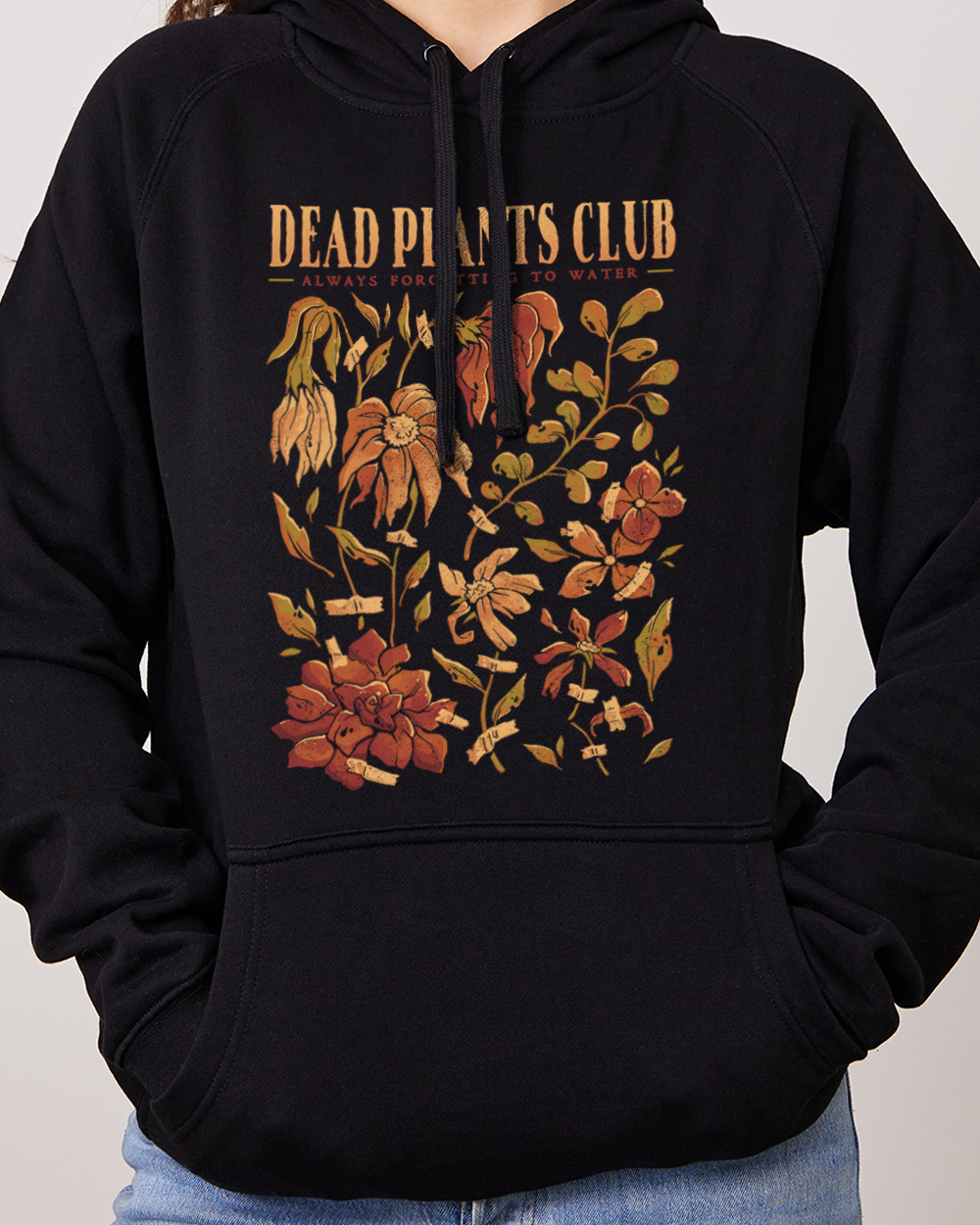 Dead Plants Club Hoodie Black