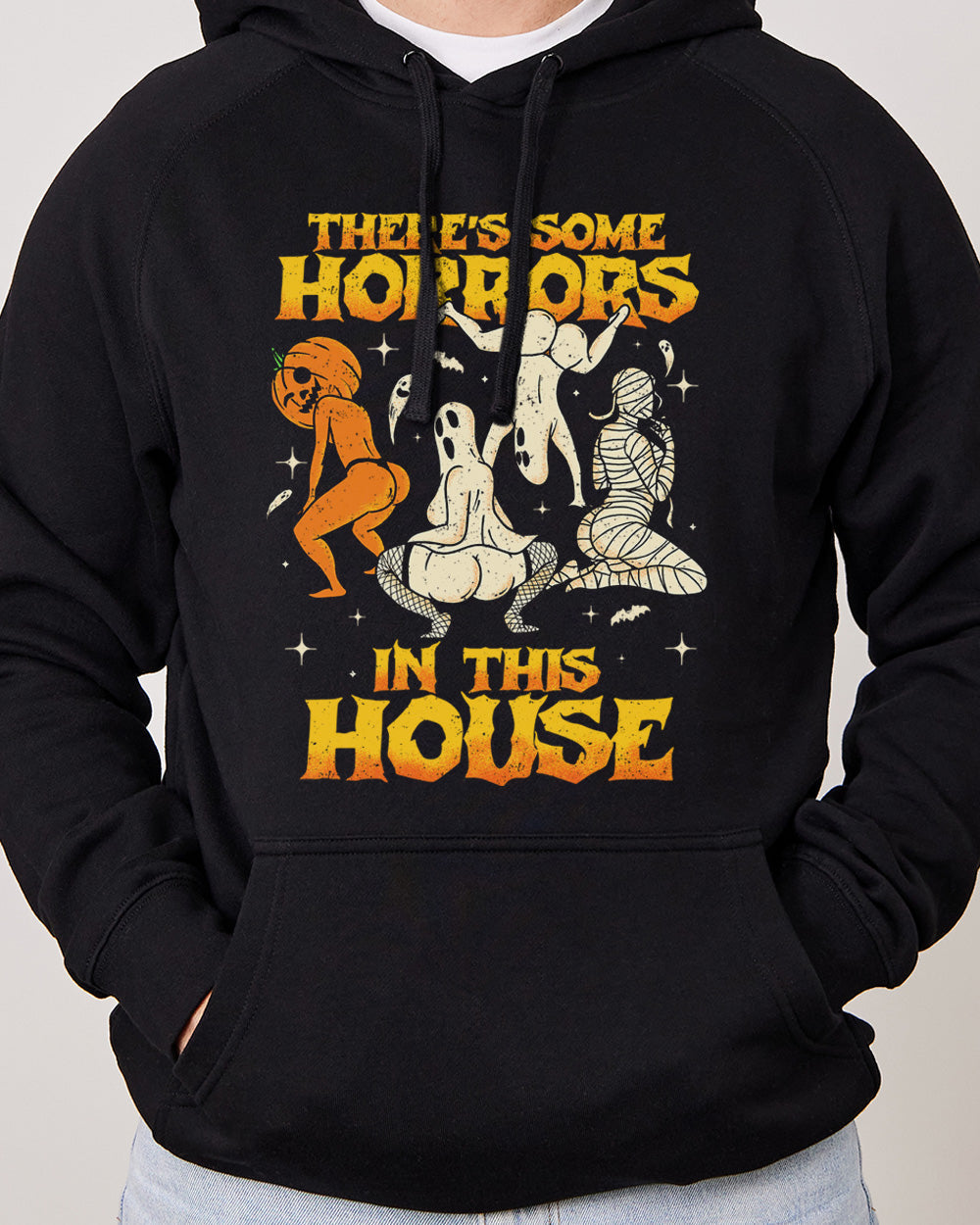 There's Some Horrors In This House Hoodie Australia Online Black