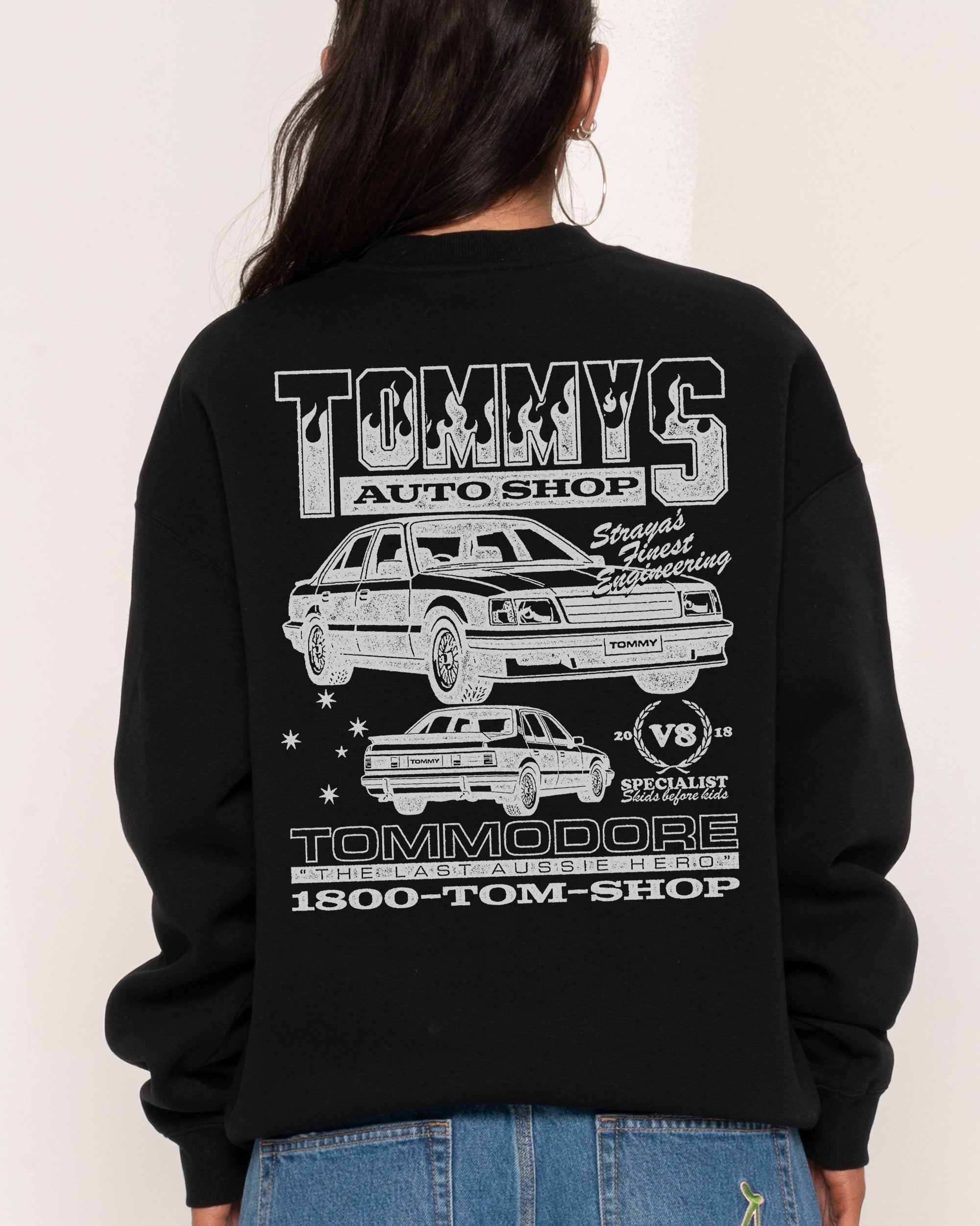 Tommy's Auto Shop Black Sweatshirt