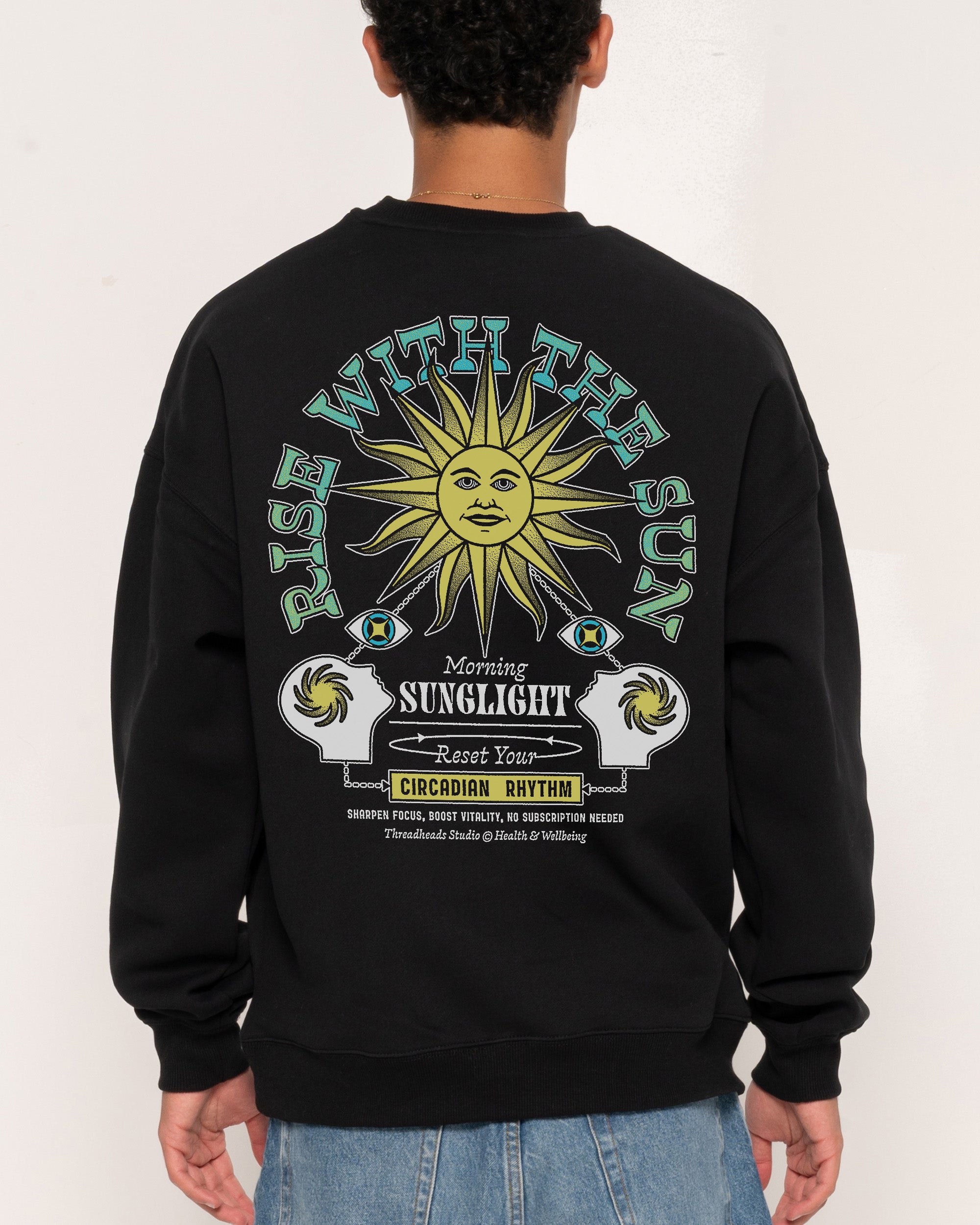 Rise With The Sun Black Sweatshirt