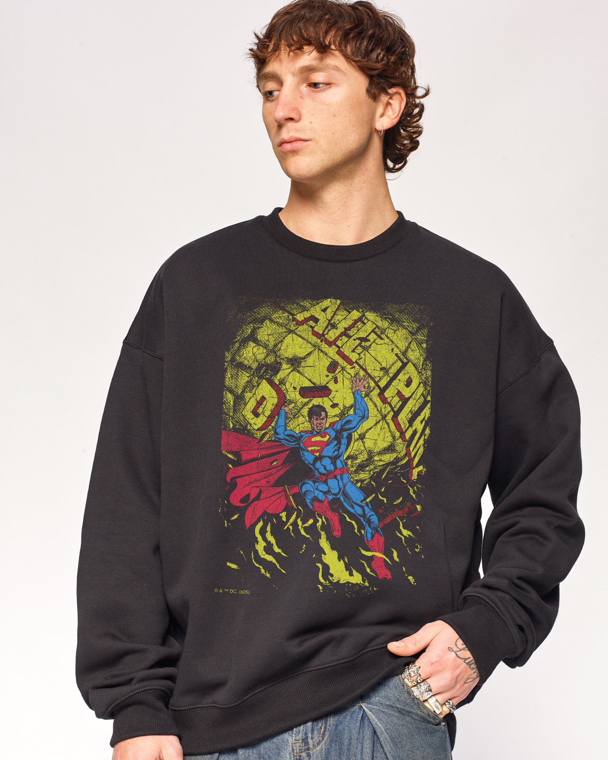 Superman Fire Sweatshirt