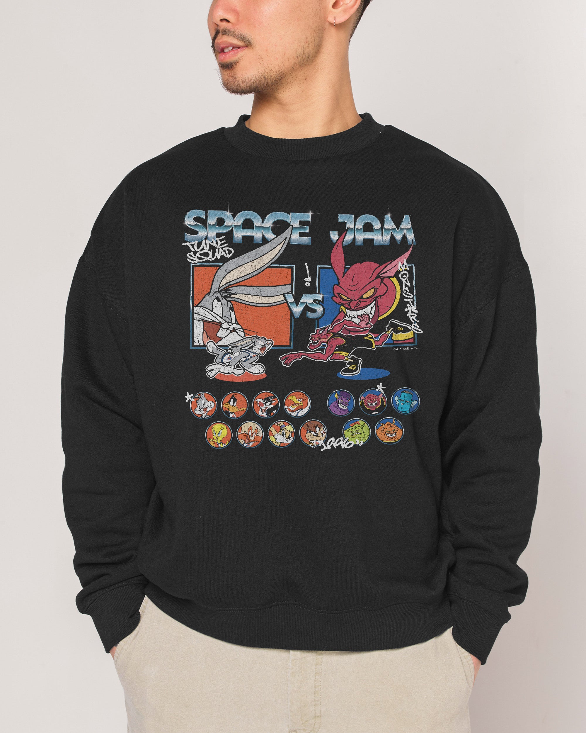 Tune Squad v Monsters Black Sweatshirt