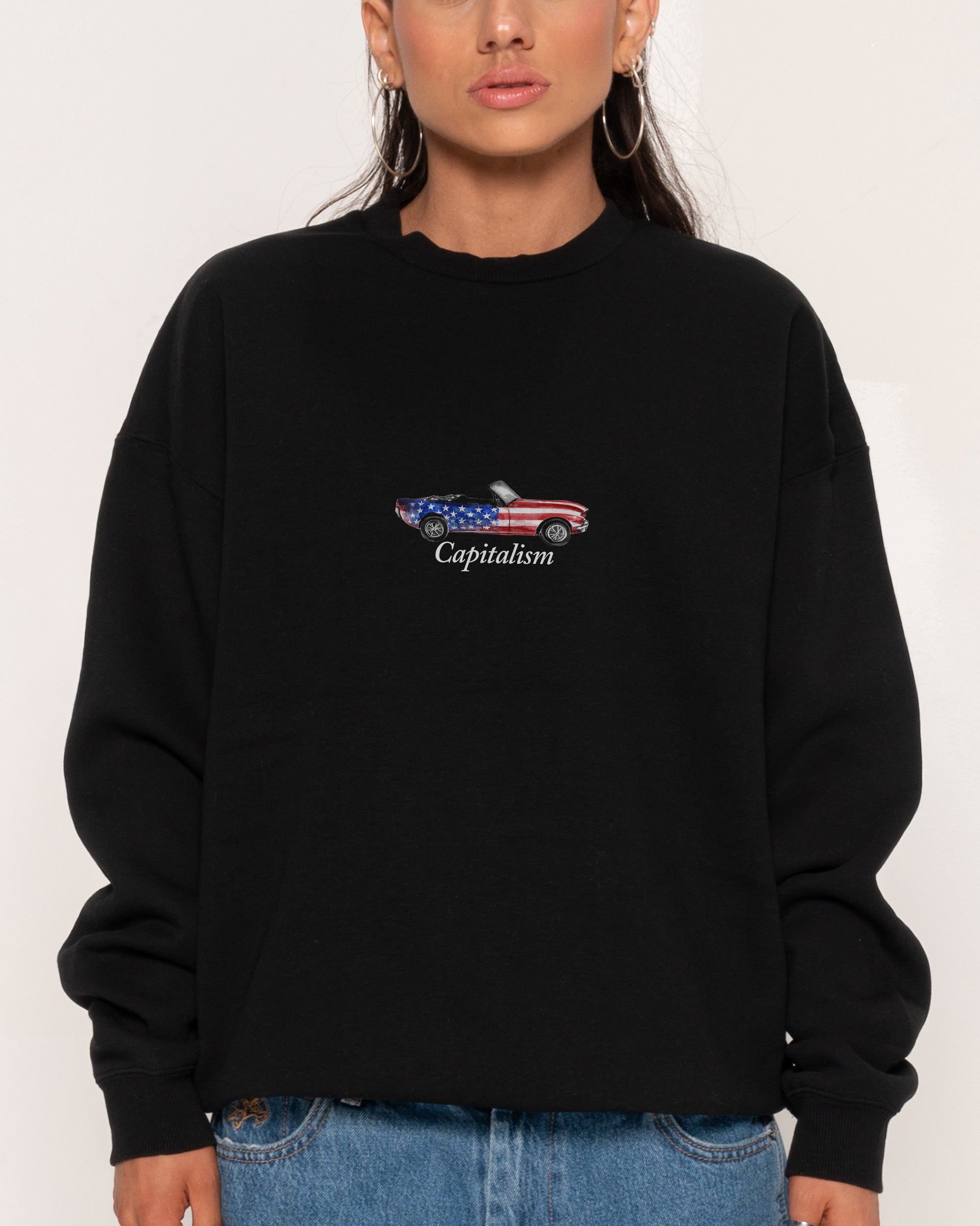 Capitalism Black Sweatshirt