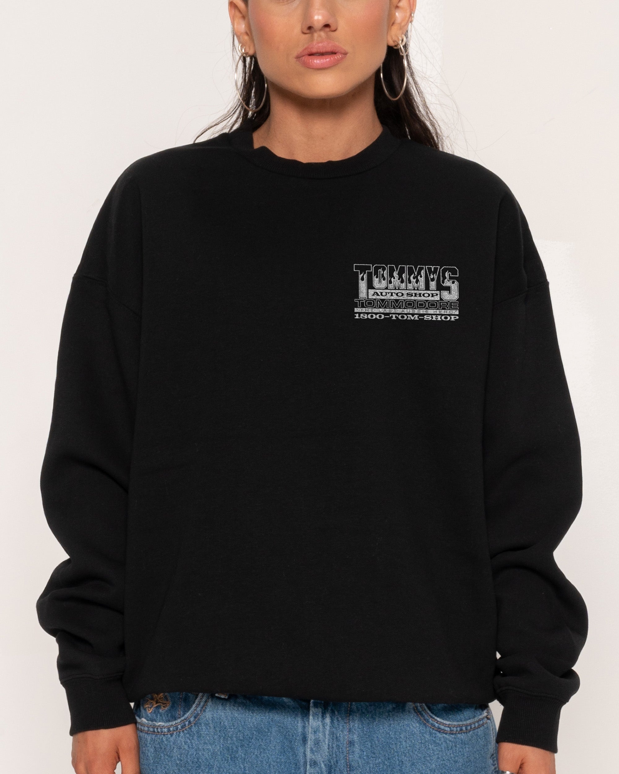 Tommy's Auto Shop Black Sweatshirt