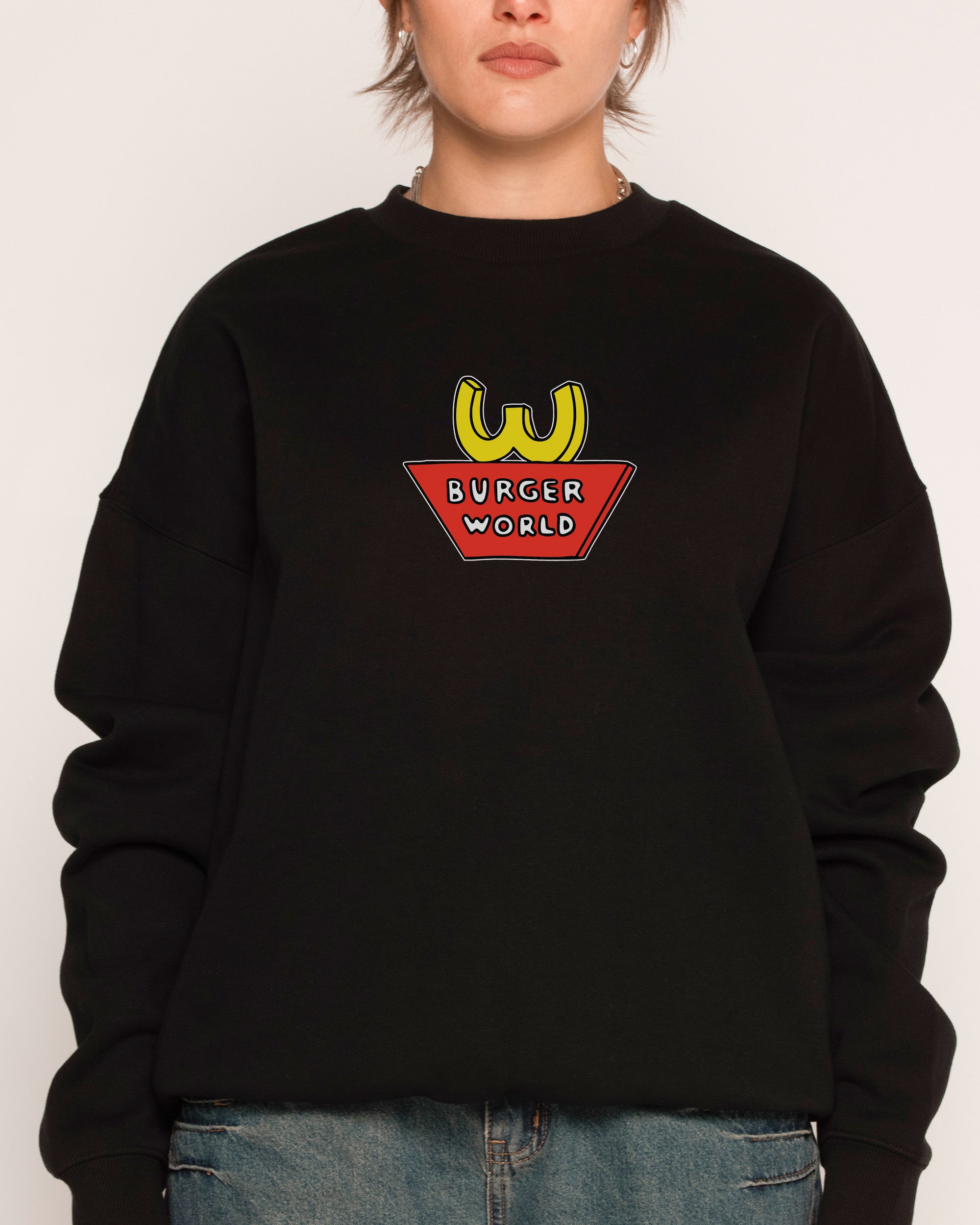 Burger World Black Sweatshirt