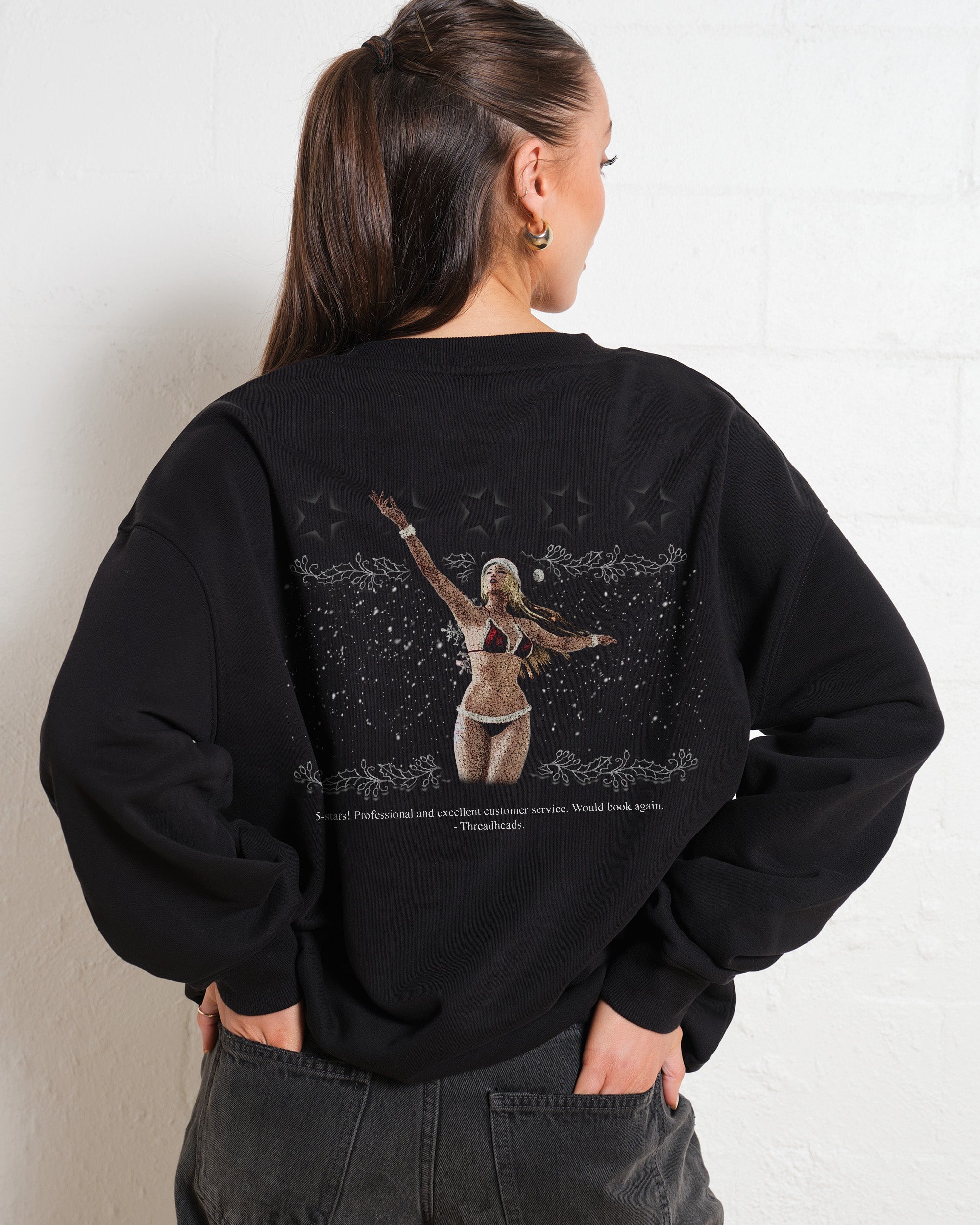 Santa's Lil Helper Sweatshirt Australia Online Threadheads