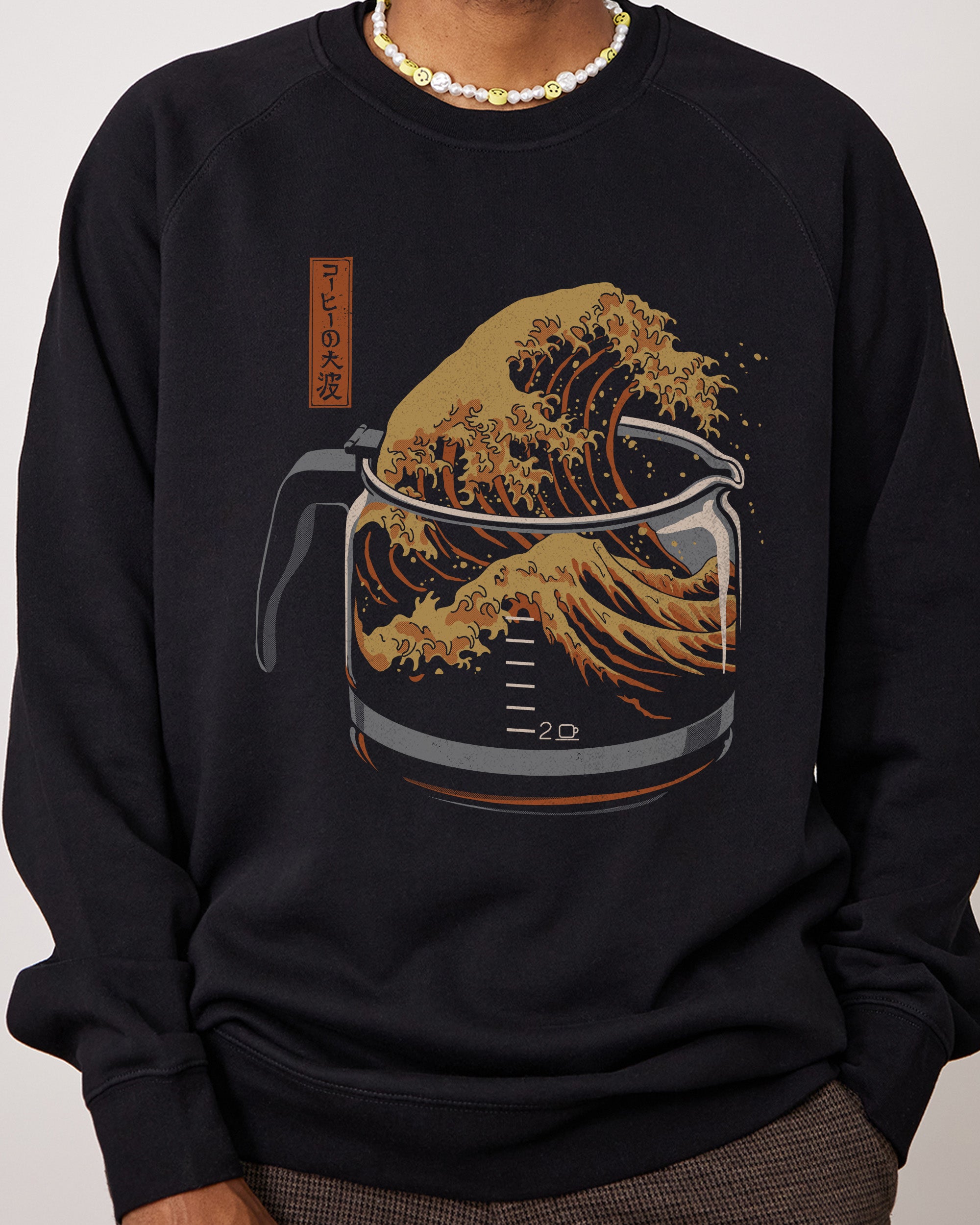The Great Wave of Coffee Sweater Australia Online