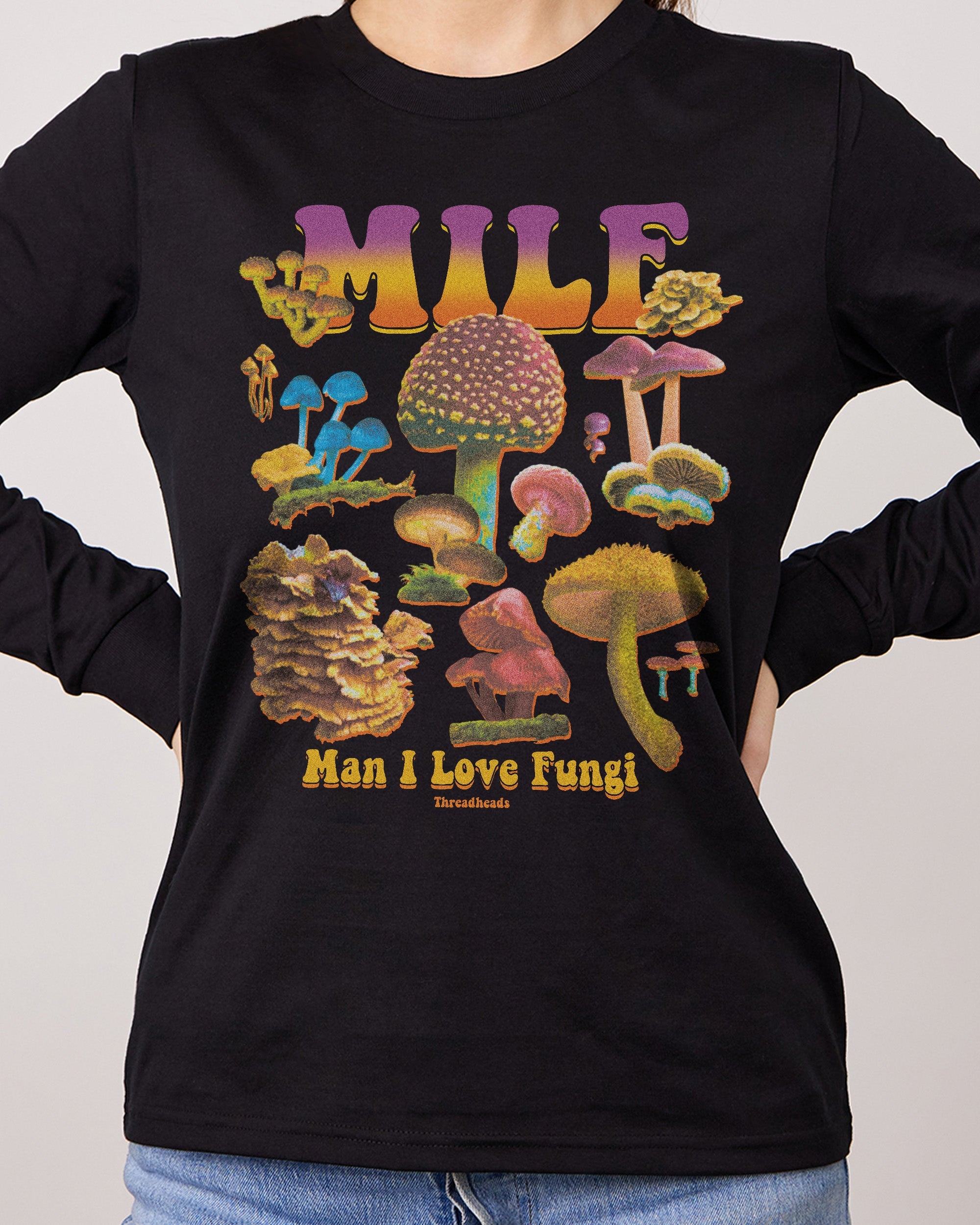 MILF Fungi Long Sleeve Australia Online Black