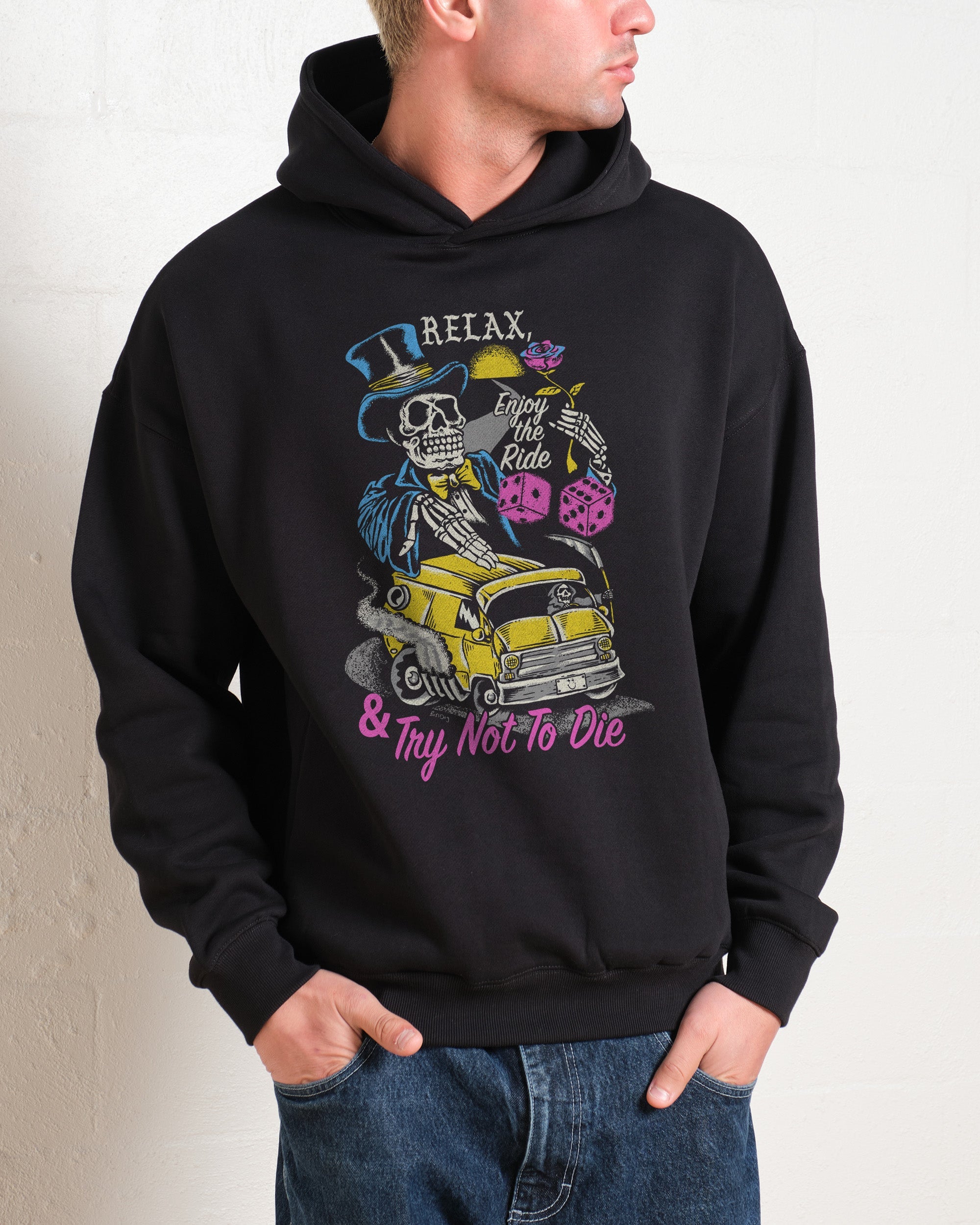 Relax and Enjoy the Ride Hoodie Australia Online Black