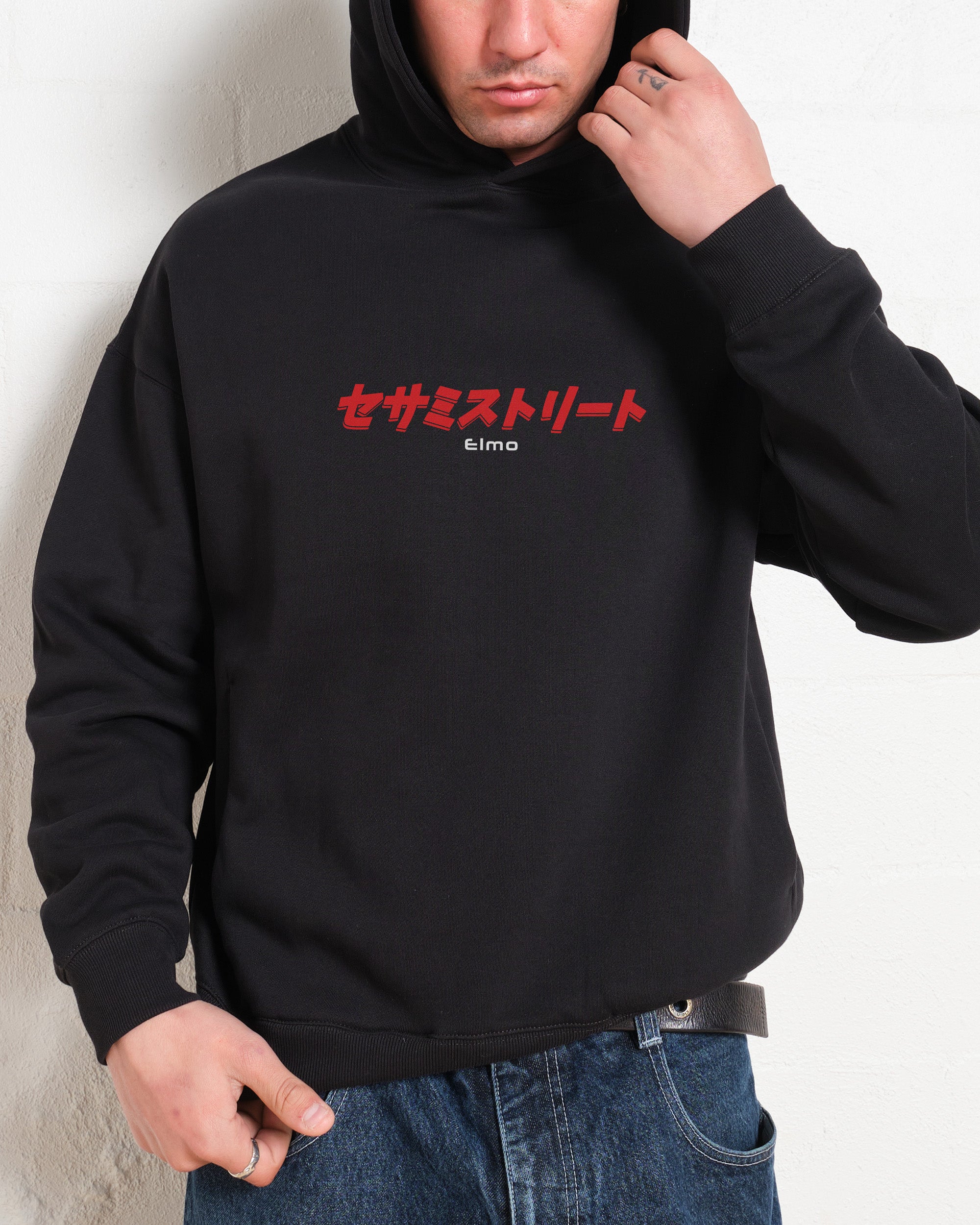 Tokyo Elmo Front and Back Hoodie Australia Online Threadheads