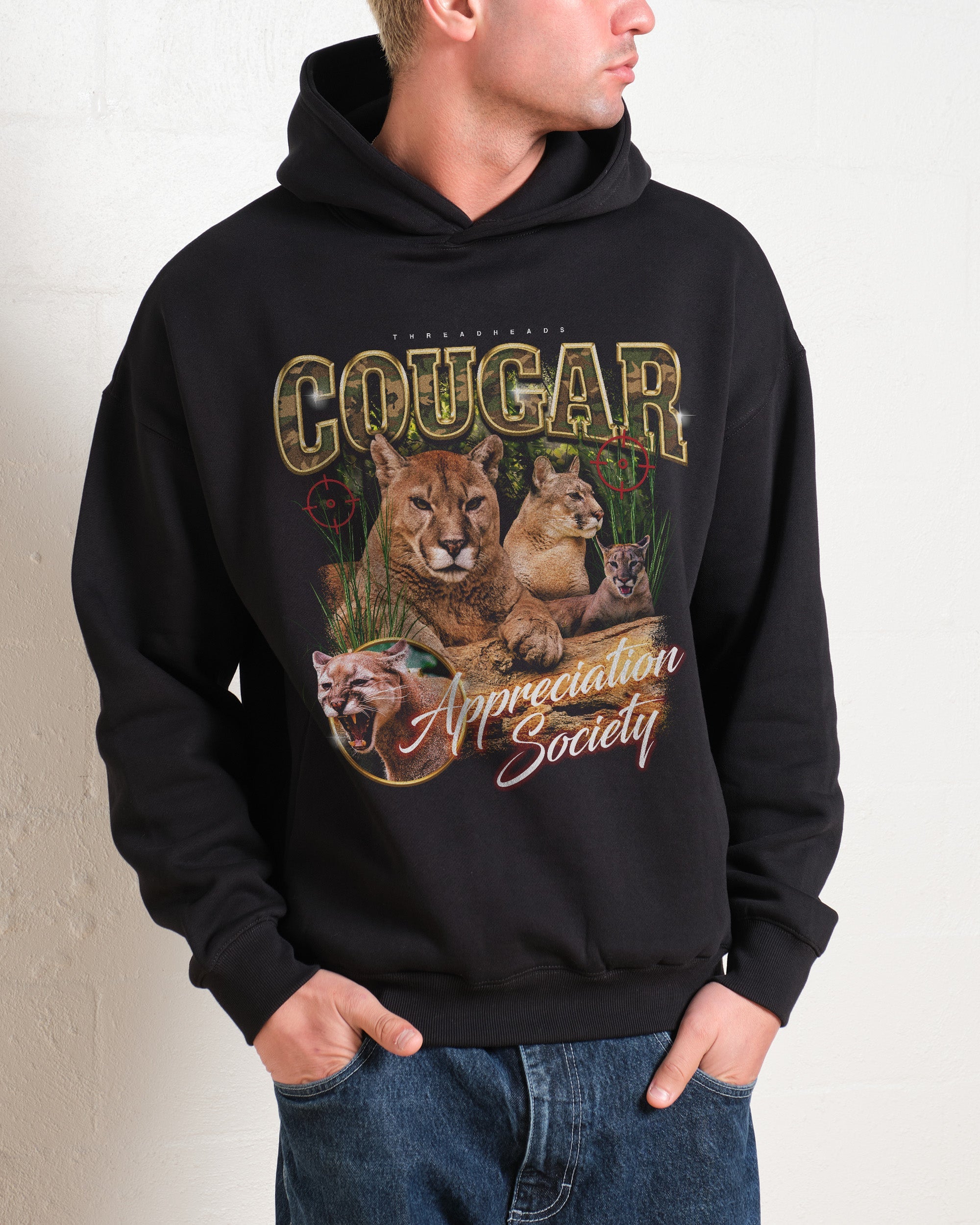 Cougar Appreciation Society Hoodie Australia Online Black