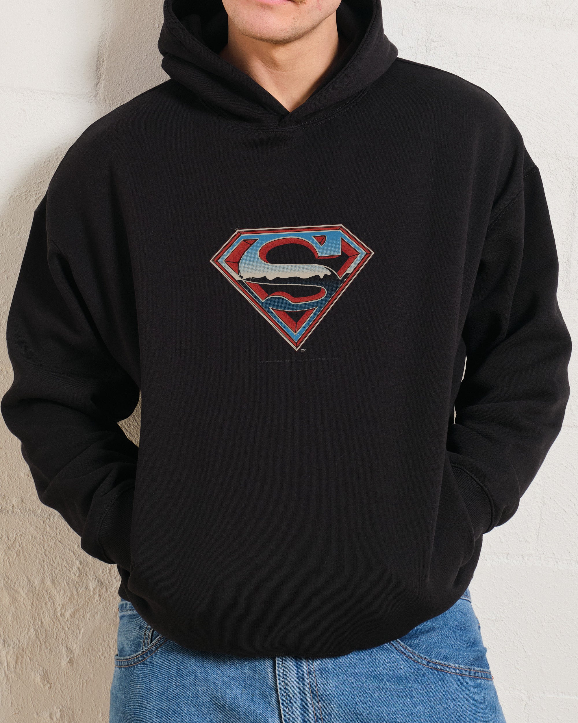 Superman Vintage Logo Hoodie Australia Online Threadheads