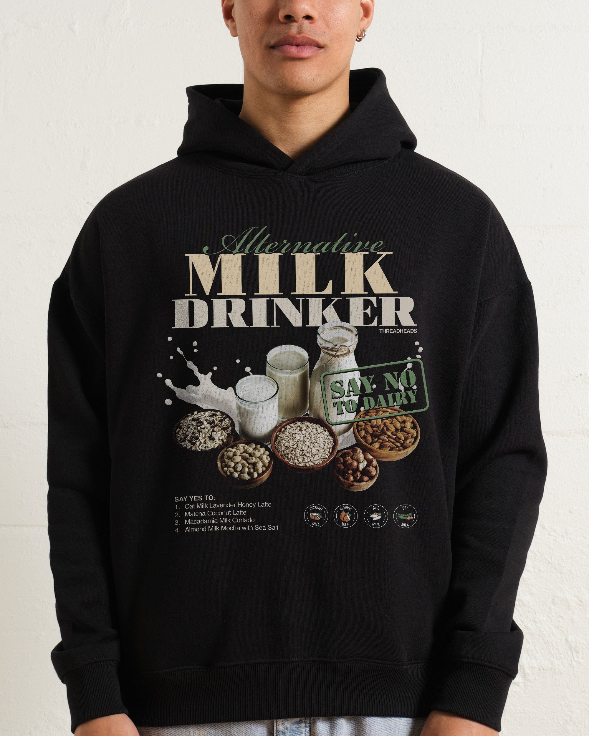 Alternative Milk Drinker Hoodie Australia Online Black