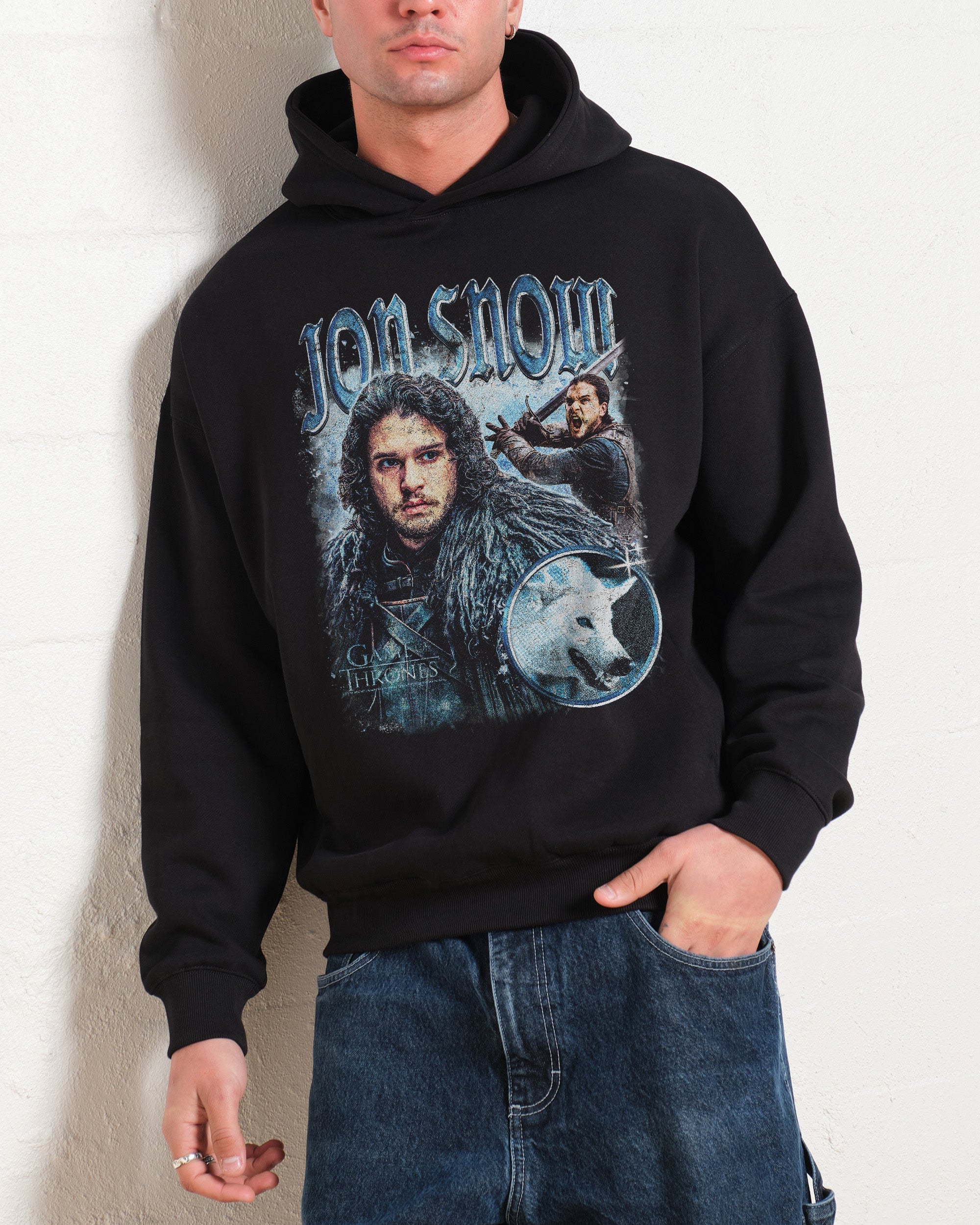 Vintage Jon Snow Hoodie Australia Online Black