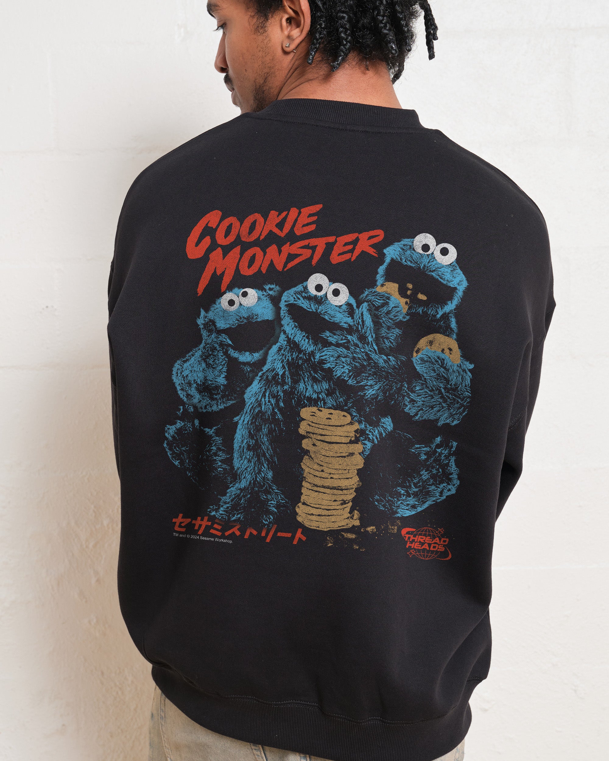 Cookie Kaiju Front and Back Sweatshirt Australia Online Threadheads