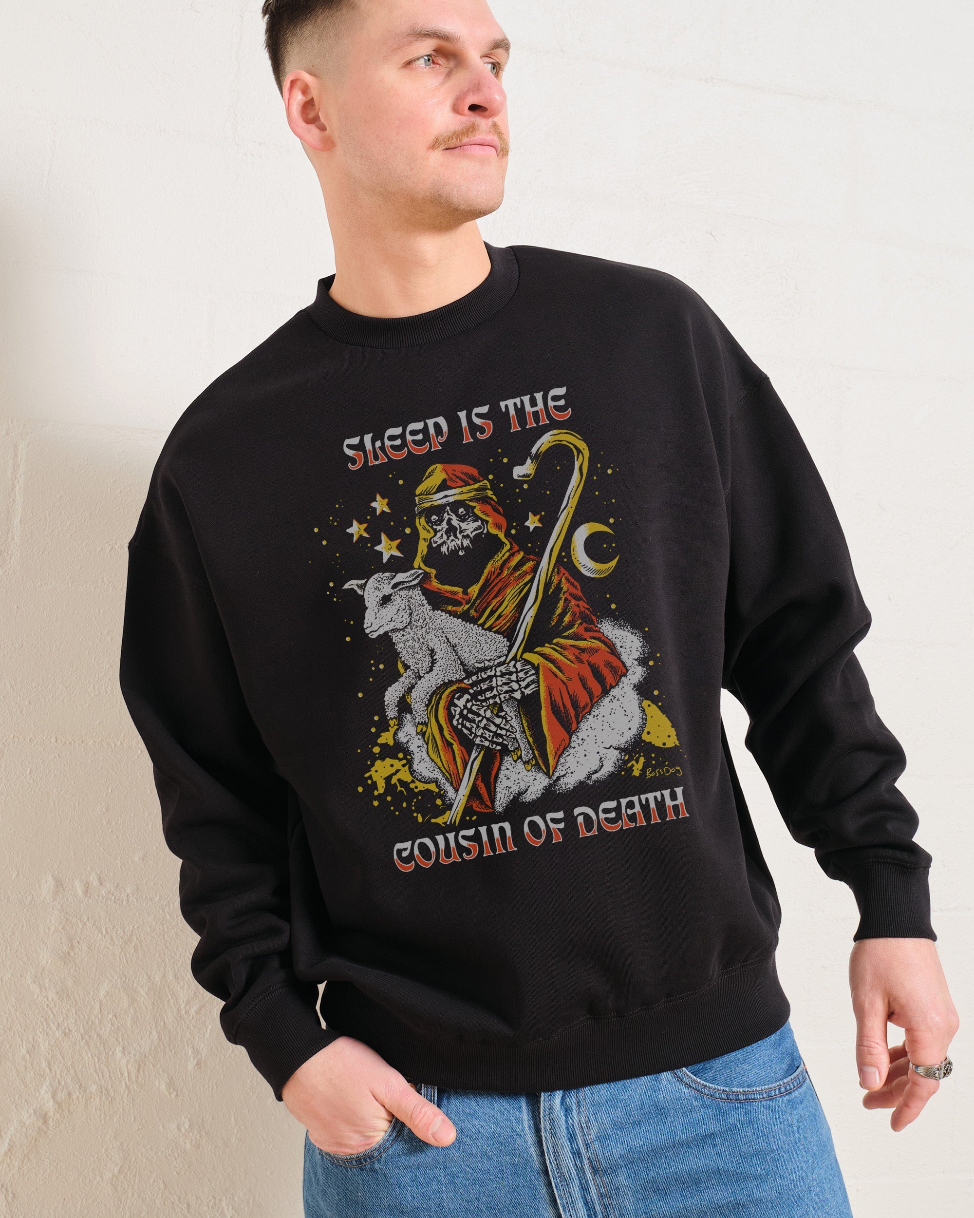 Sleep Is The Cousin Of Death Sweatshirt Australia Online Black