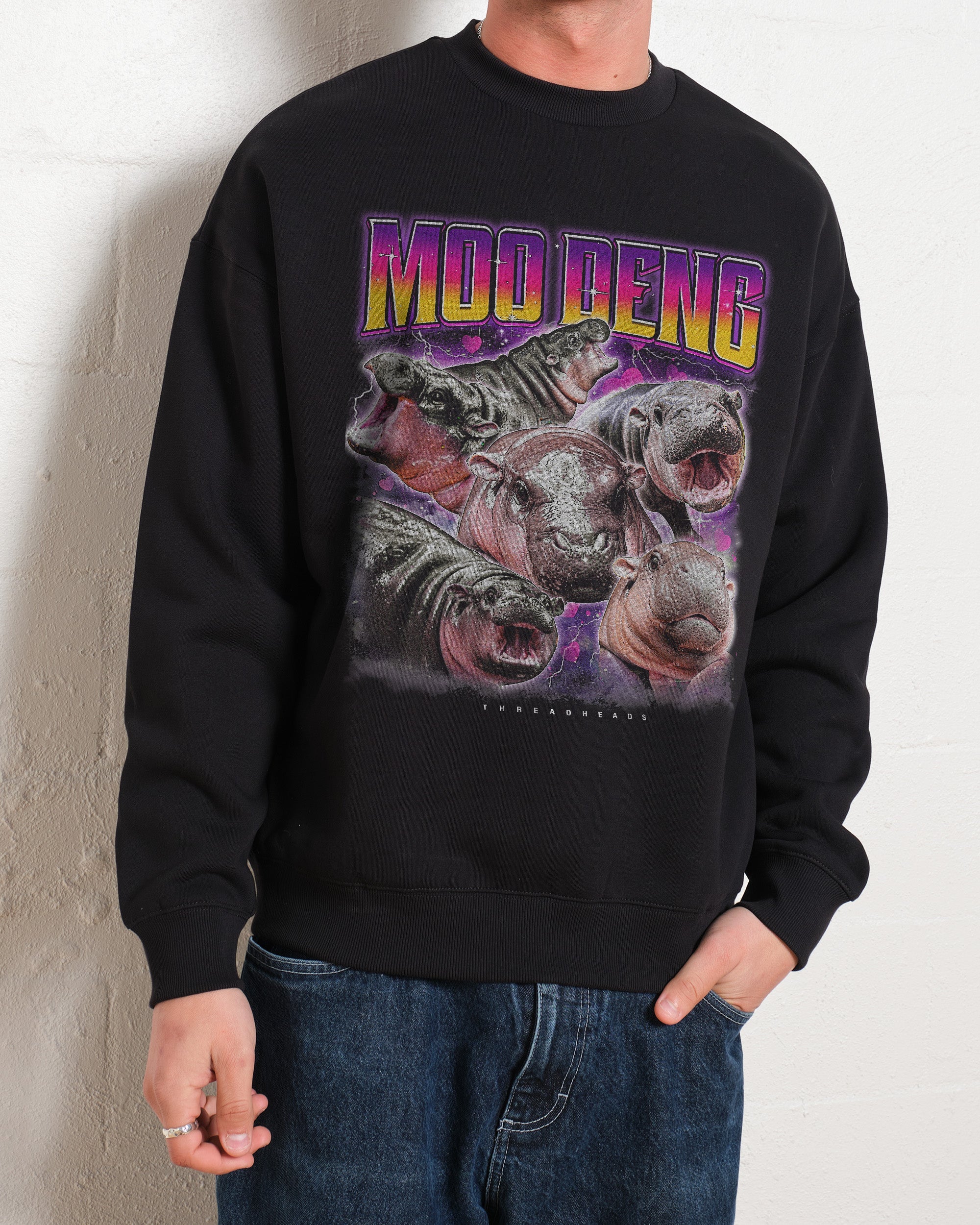 Moo Deng Sweatshirt Australia Online Black