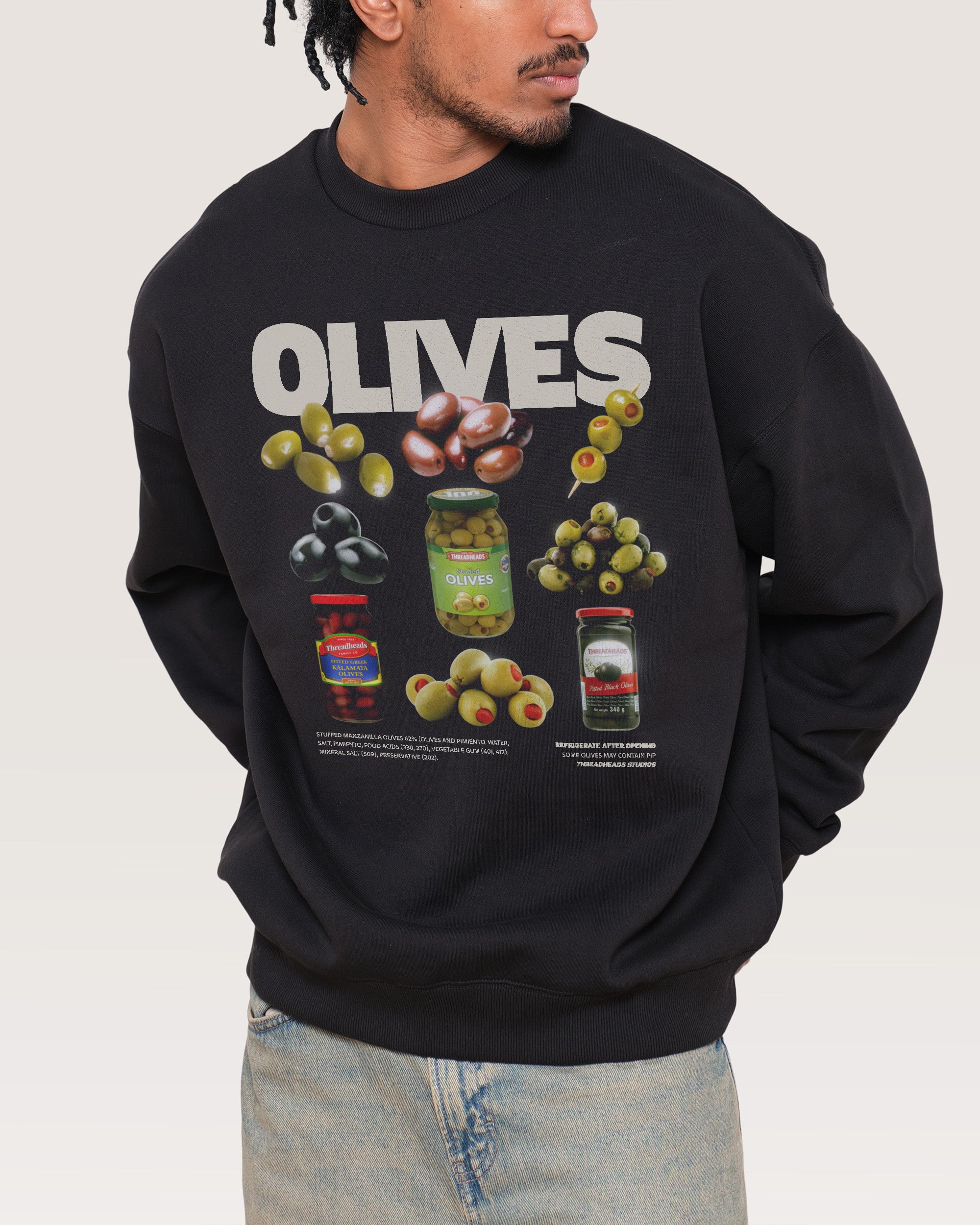 Olives Black Sweatshirt