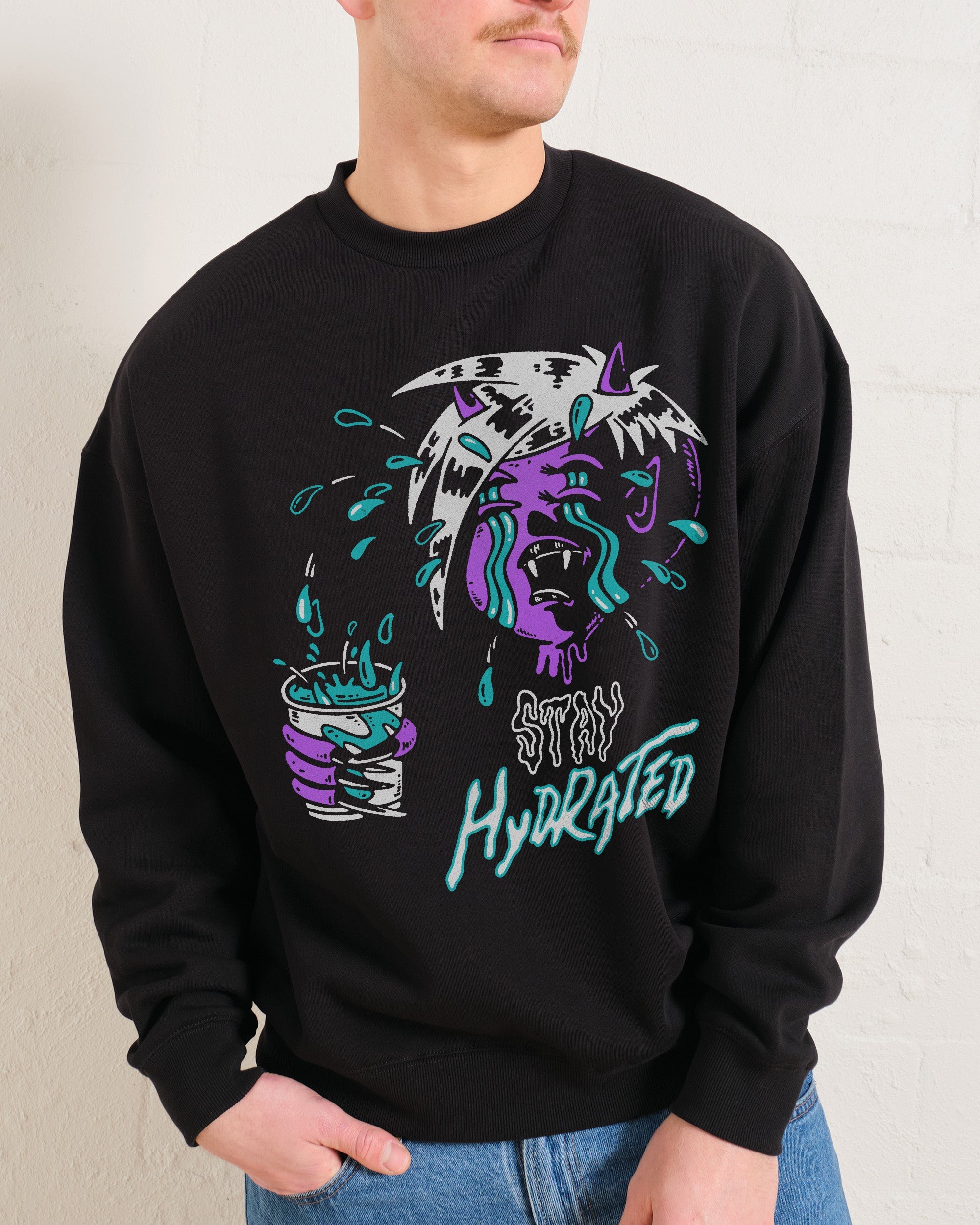 Stay Hydrated Sweatshirt Australia Online Black