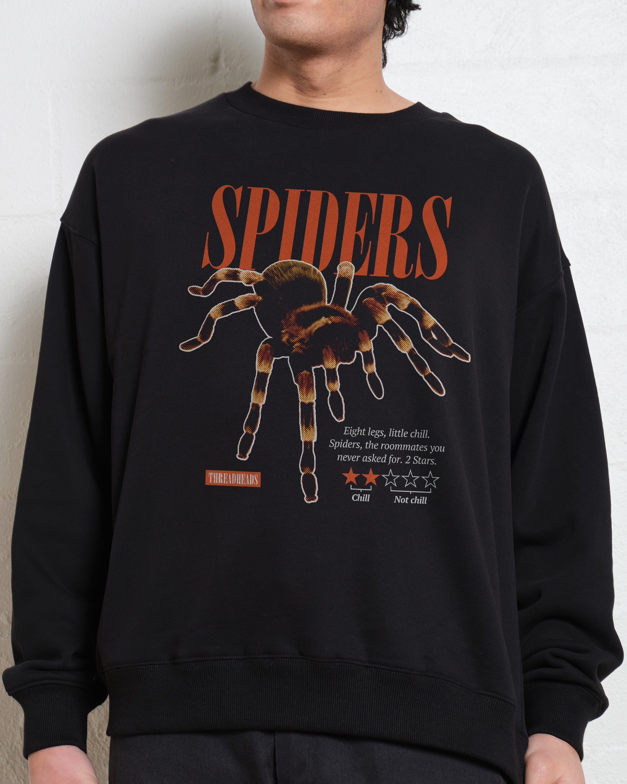 Spiders: A Review Sweatshirt Australia Online Black