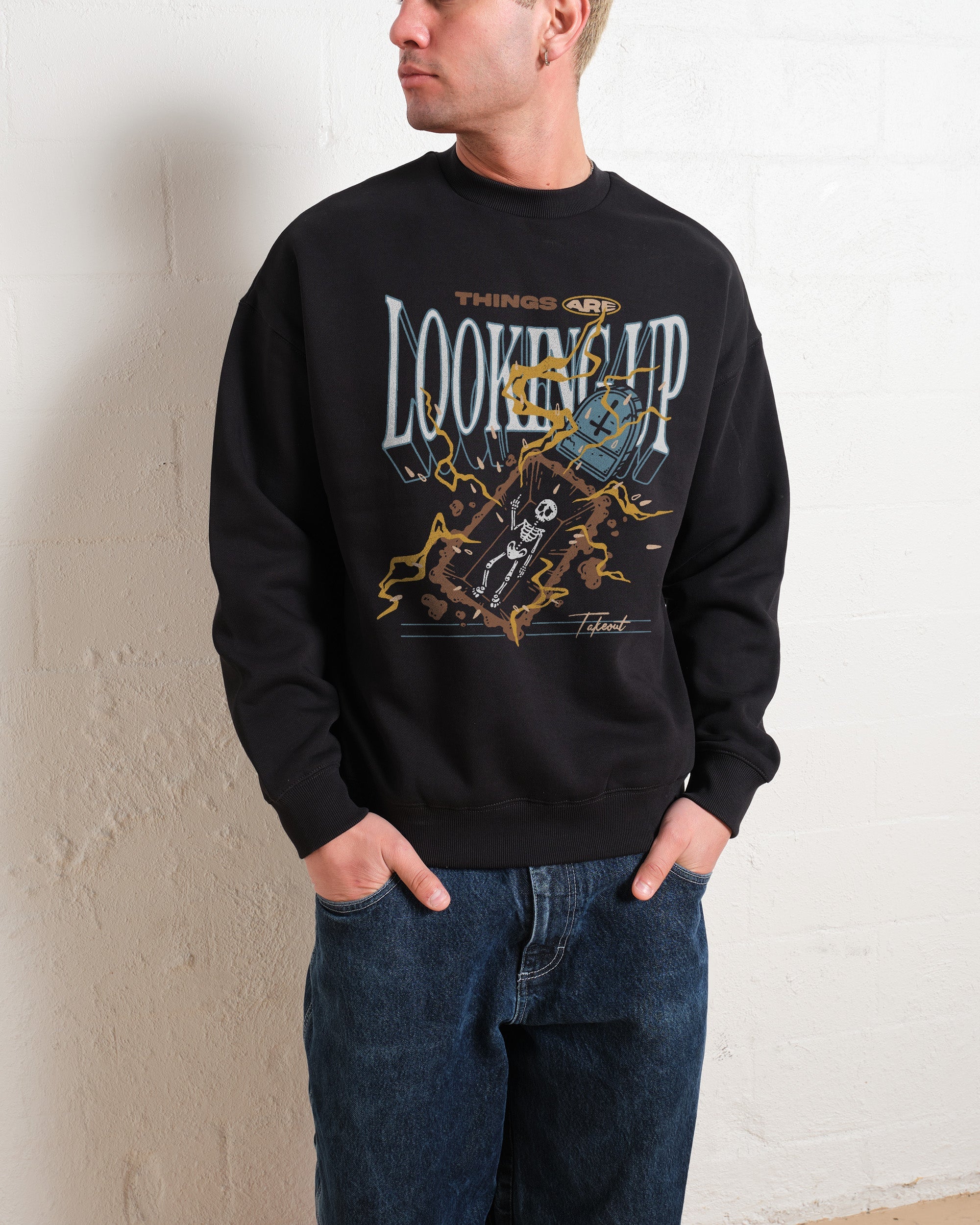 Things Are Looking Up Sweatshirt Australia Online Black