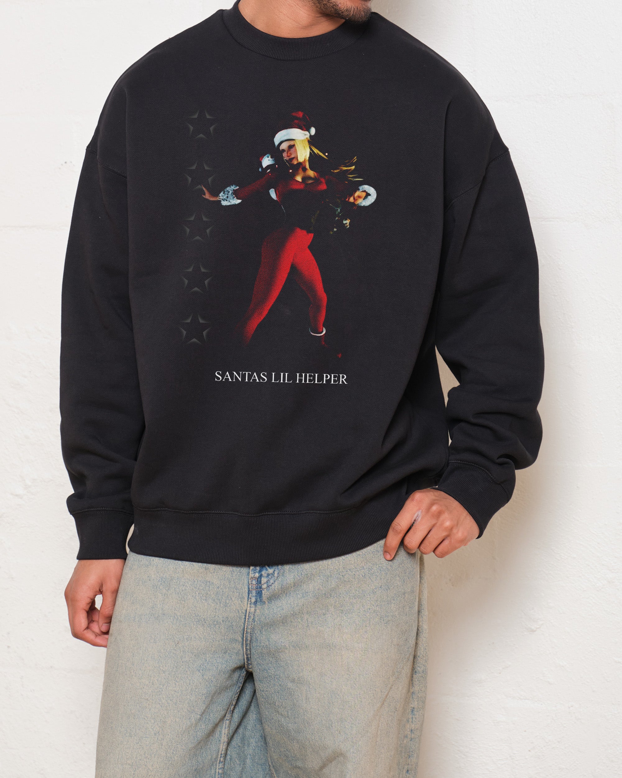 Santa's Lil Helper Sweatshirt Australia Online Threadheads