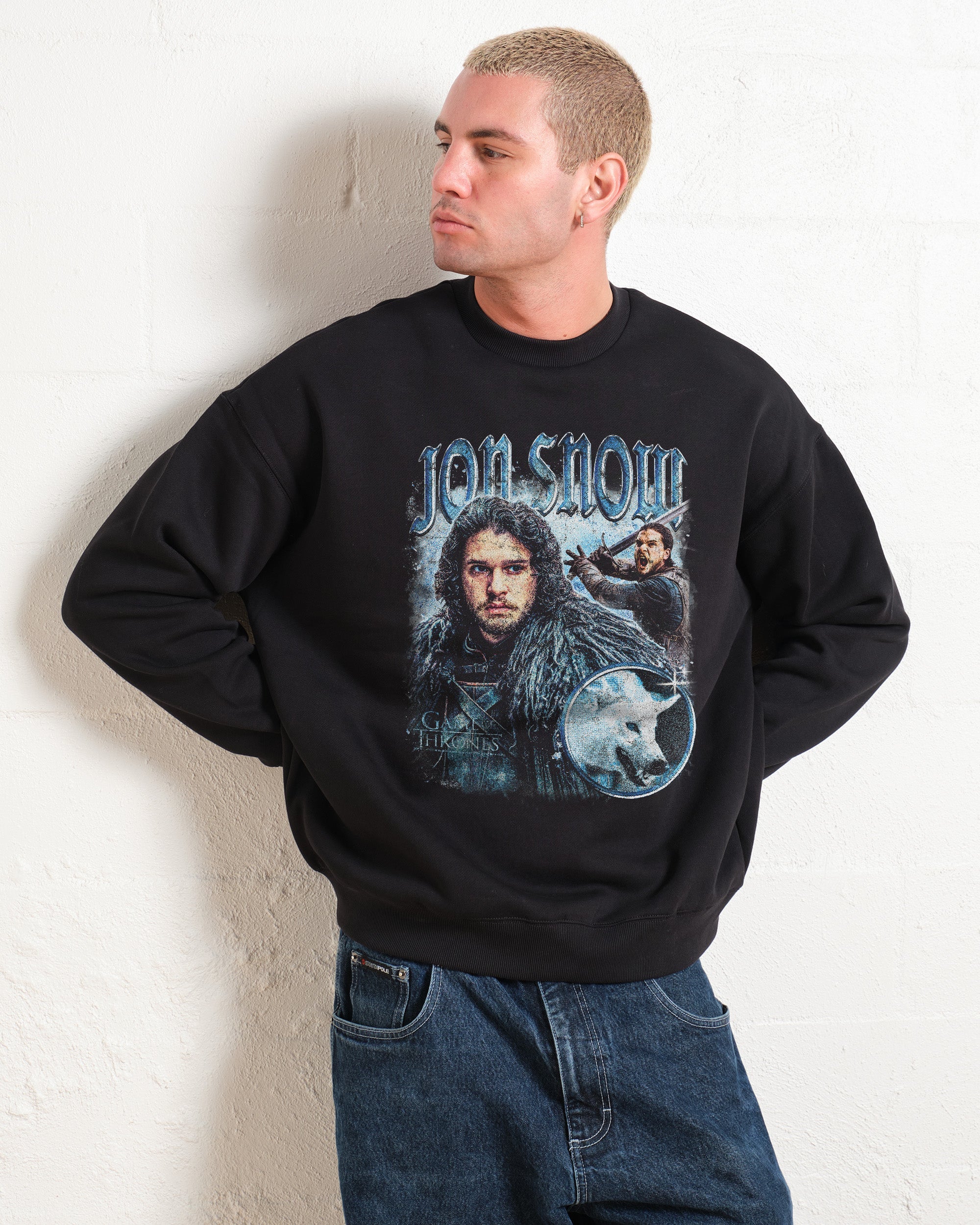 Vintage Jon Snow Sweatshirt Australia Online Black