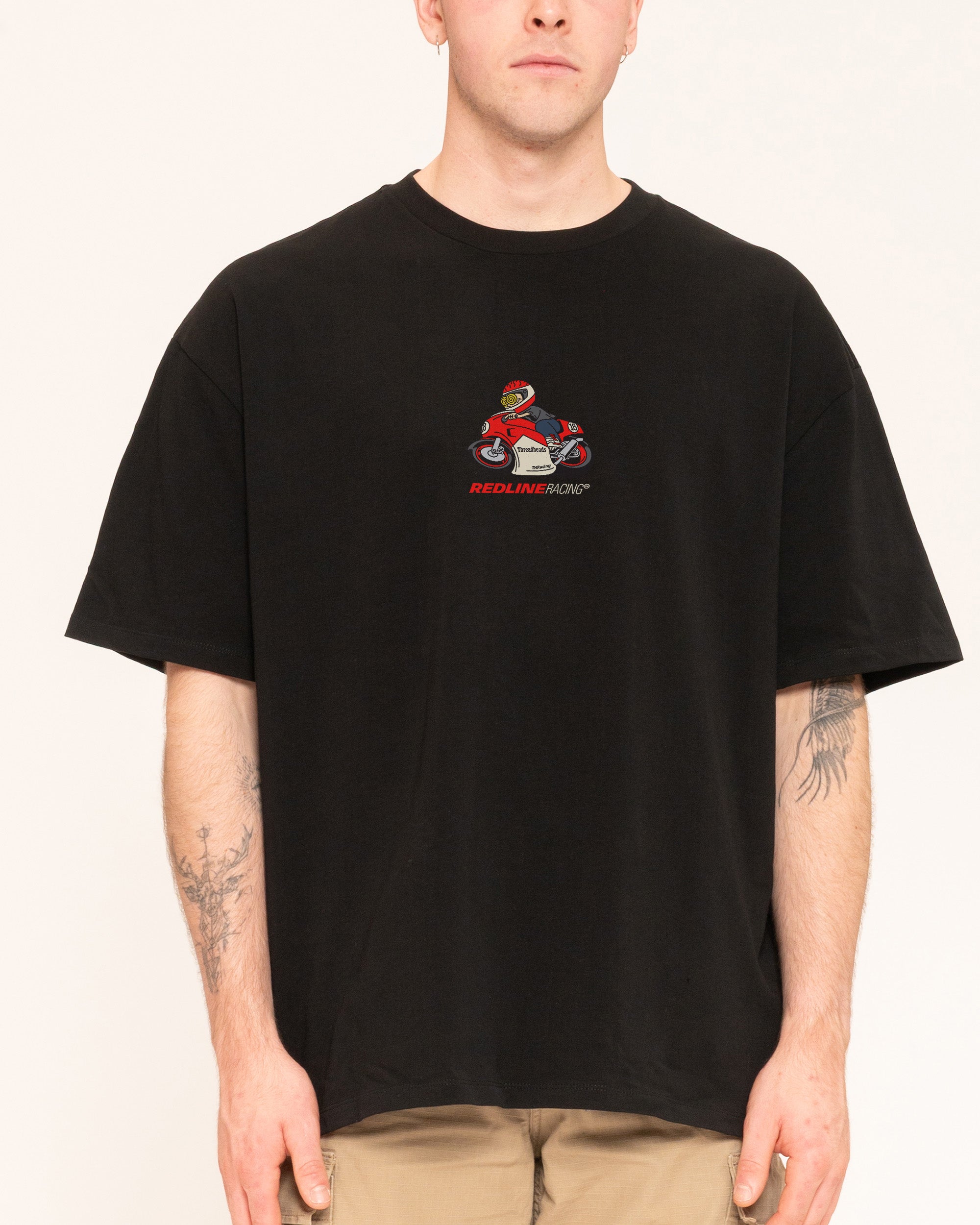 Redline Racing Black Oversized Tee
