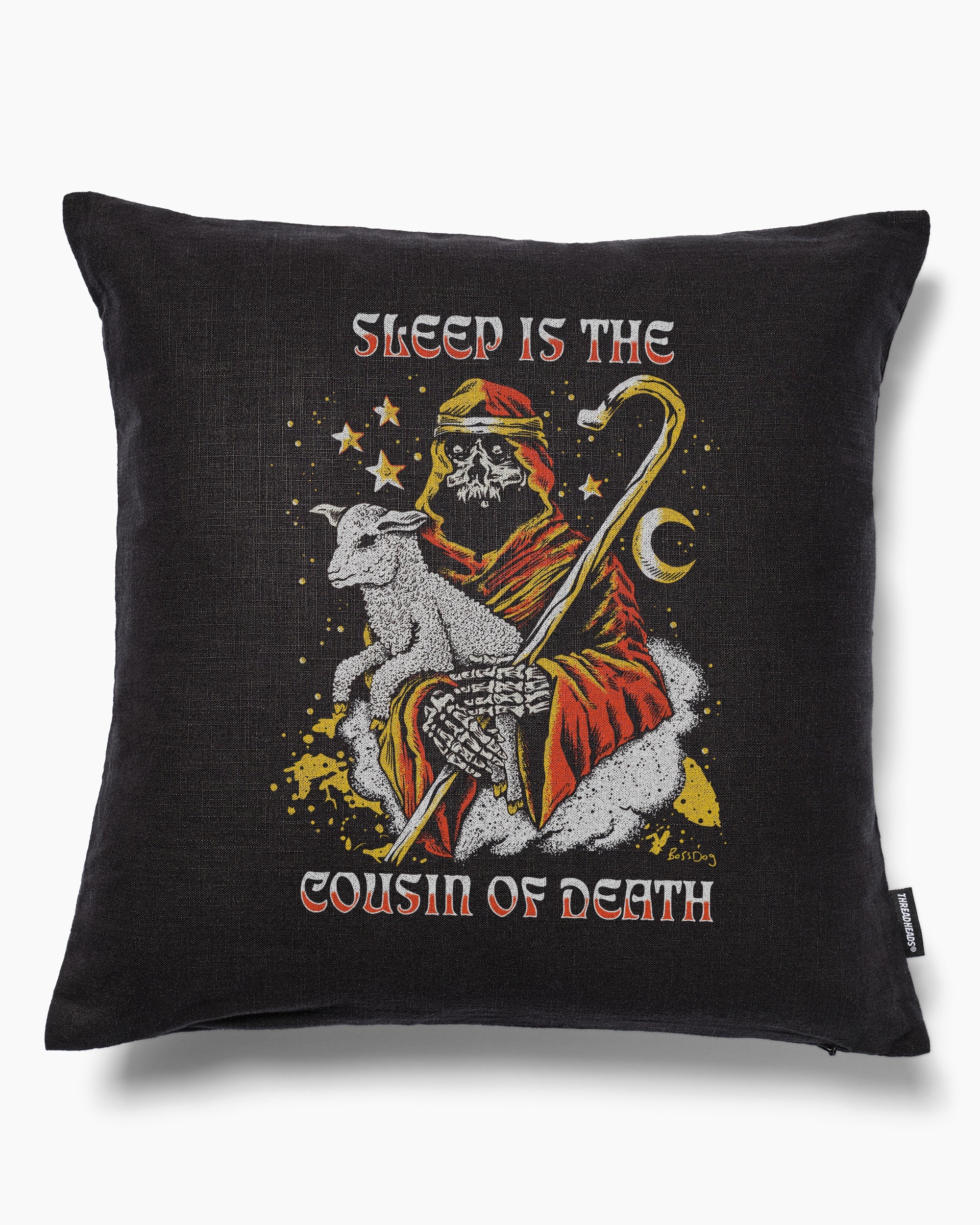 Sleep Is The Cousin Of Death Cushion Australia Online Black