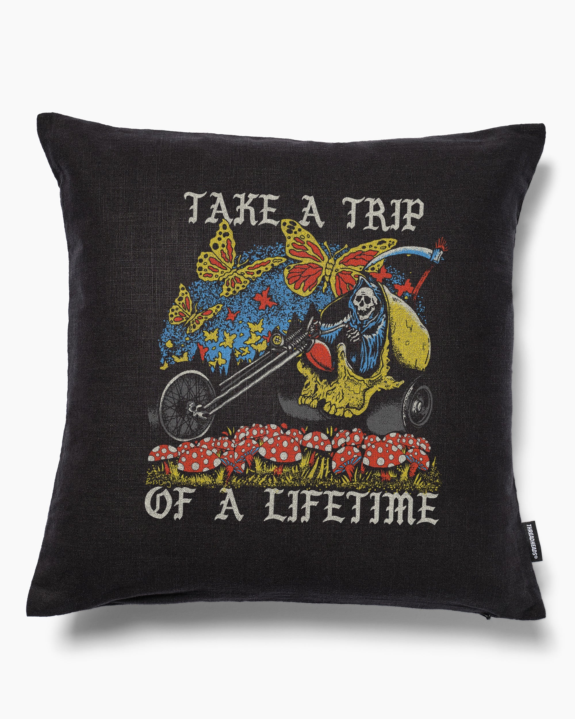 Take A Trip Cushion Australia Online Black