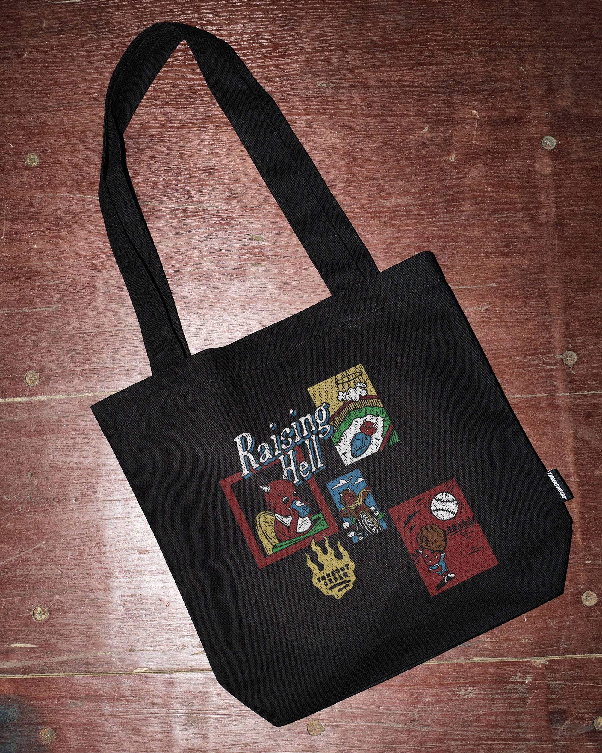 Raising Hell Tote Bag