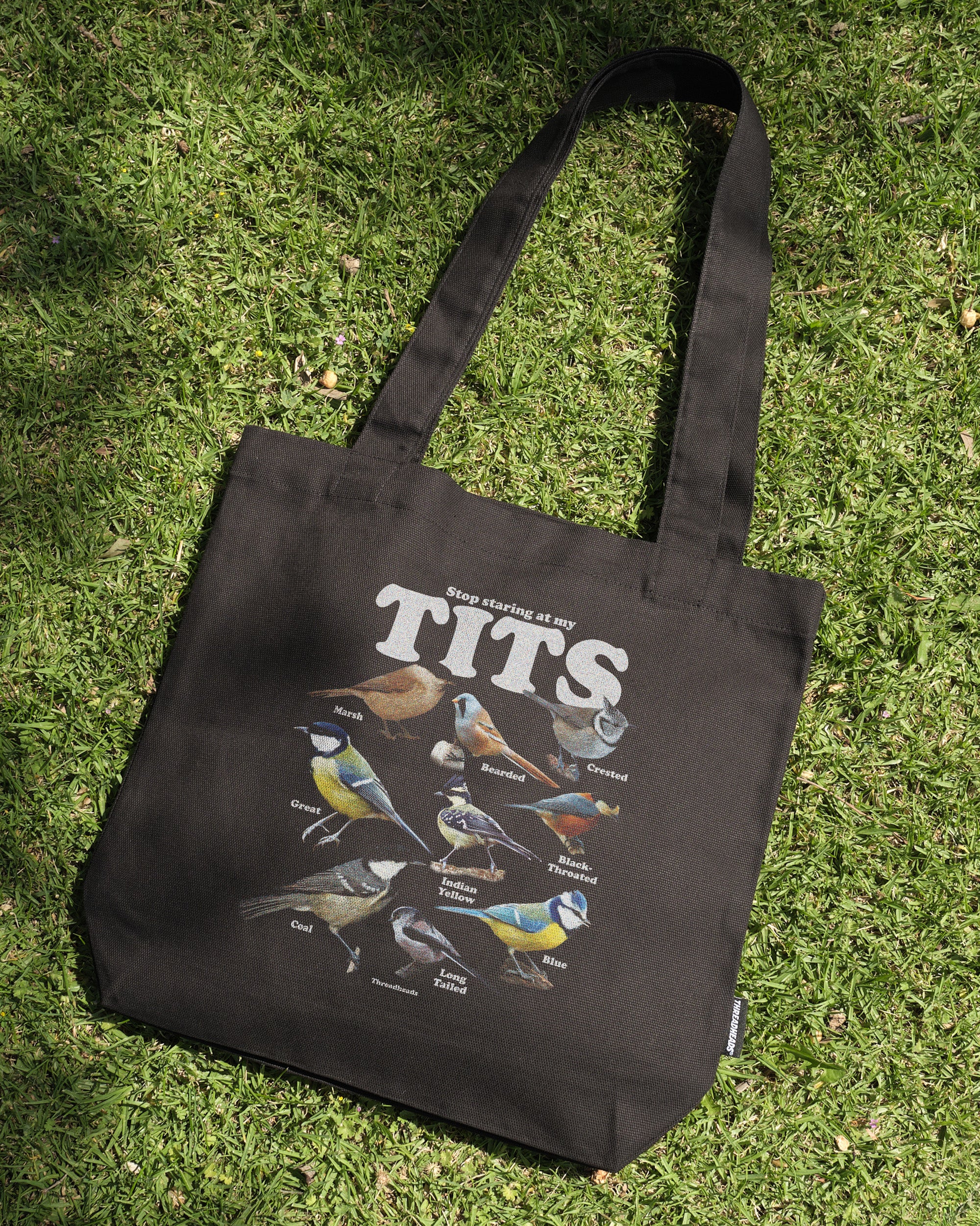 Stop Staring At My Tits Tote Bag Australia Online Black